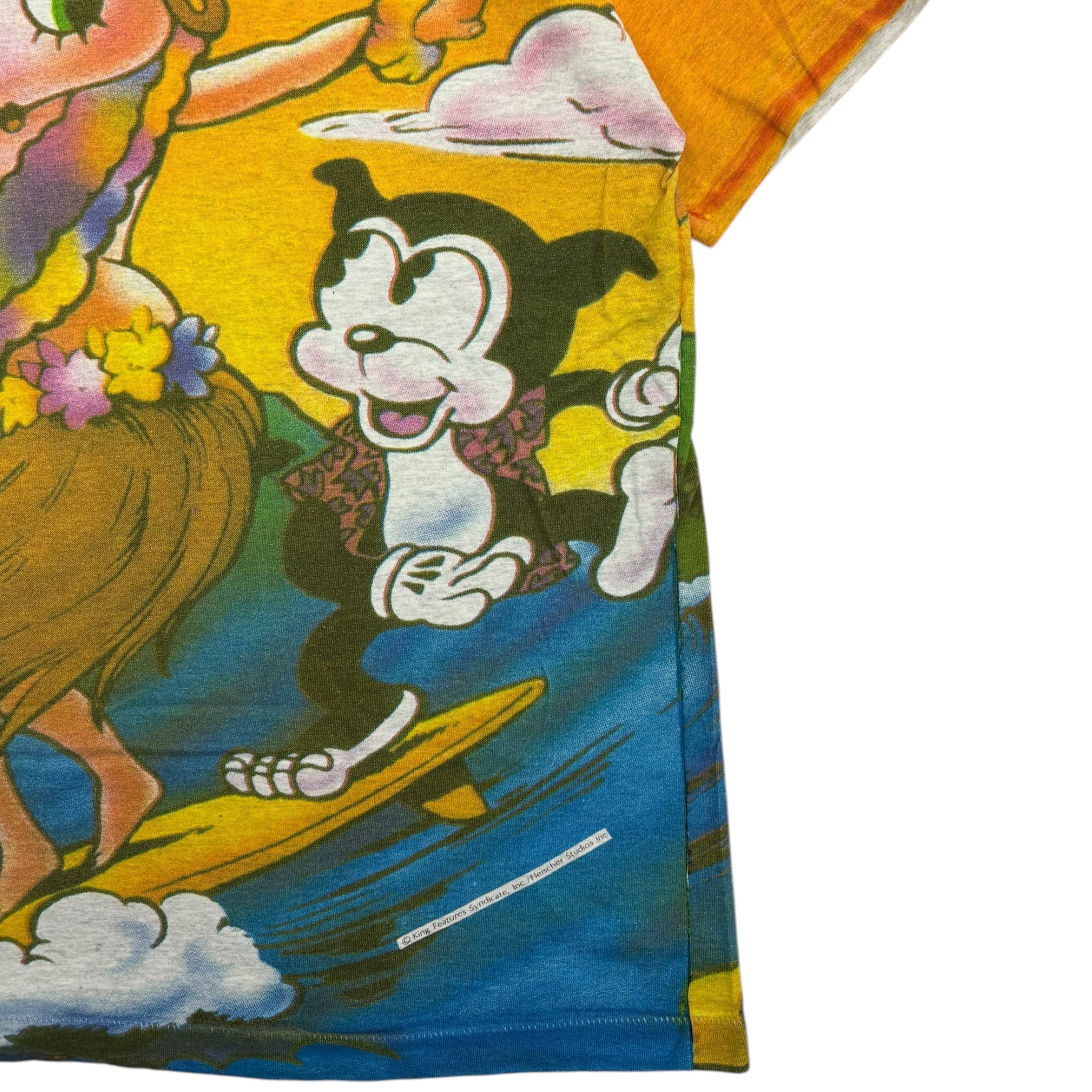 Vintage Betty Boop Hawaii Surf All Over Print T-Shirt