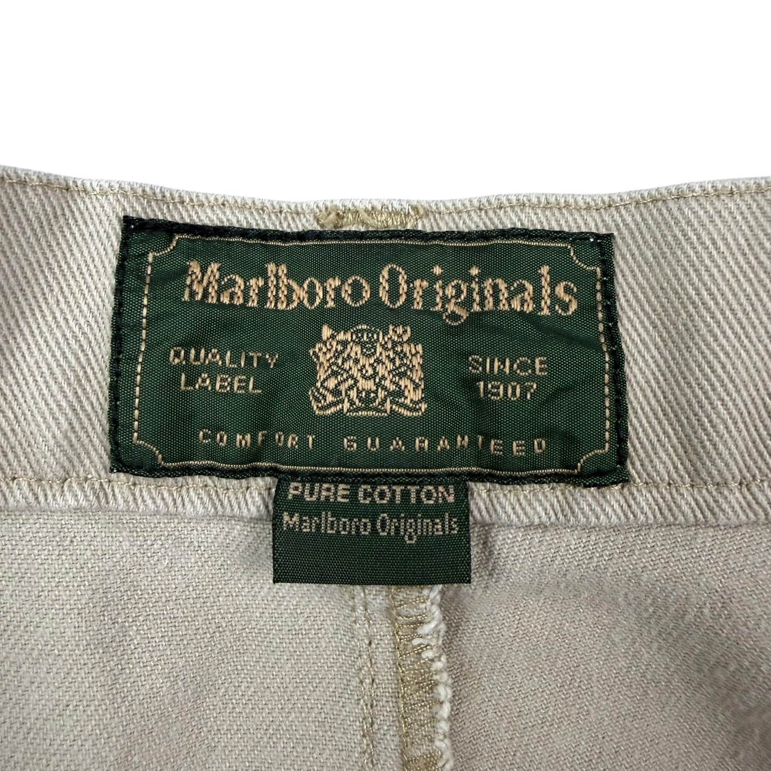 Vintage Marlboro Originals Khaki Pants Light Tan