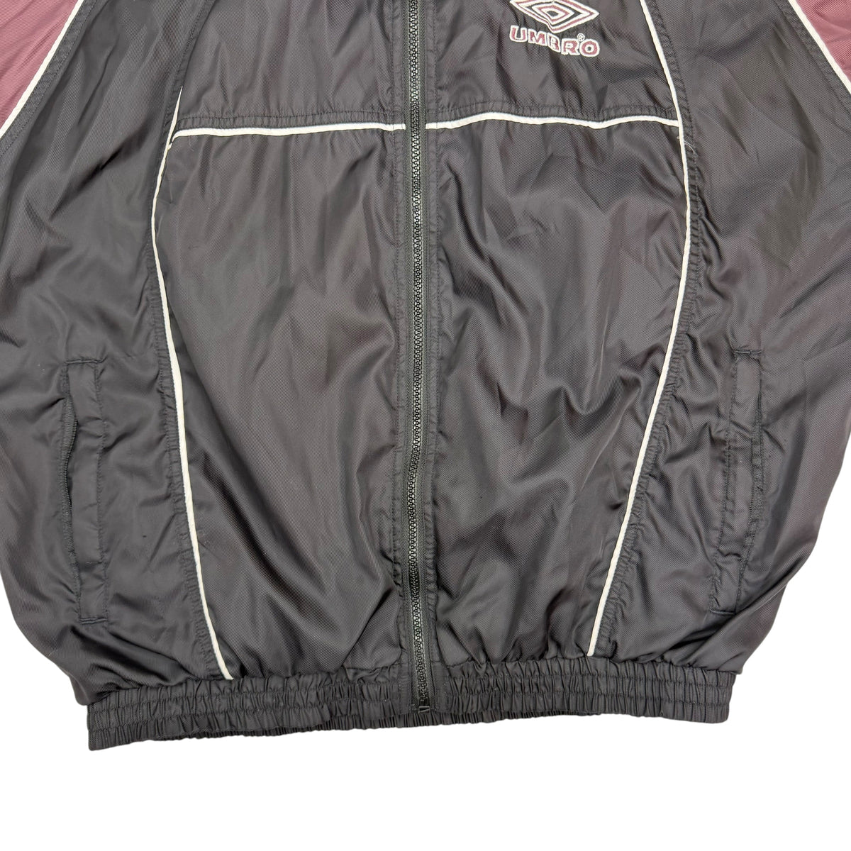 Vintage Umbro Sleeve Logo Track Jacket Black