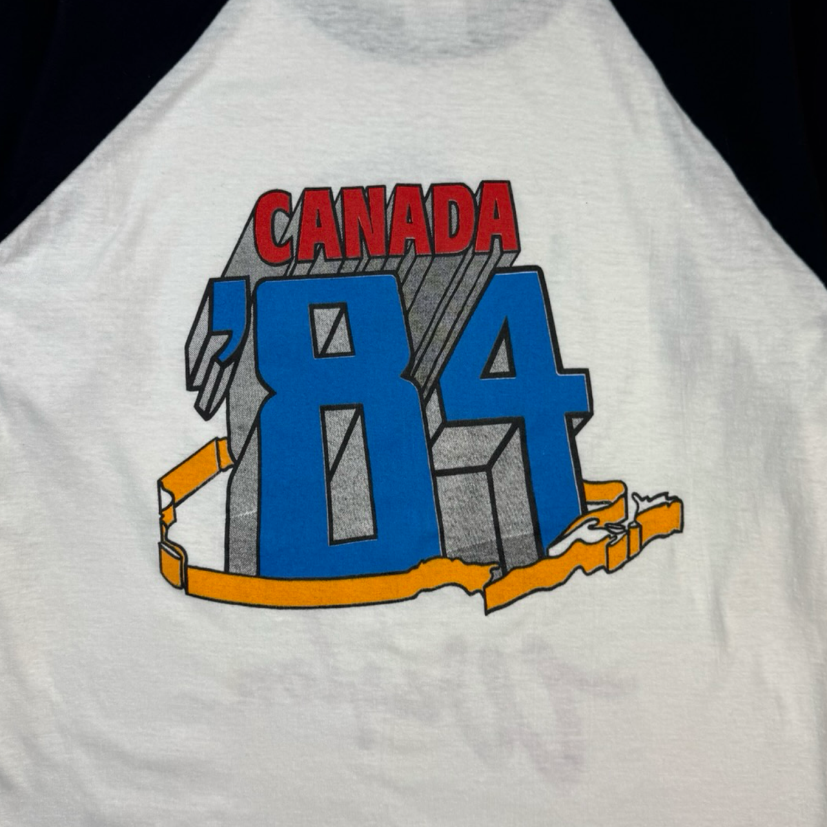 1984 Waylon Jennings Raglan Country Music Canada T-Shirt