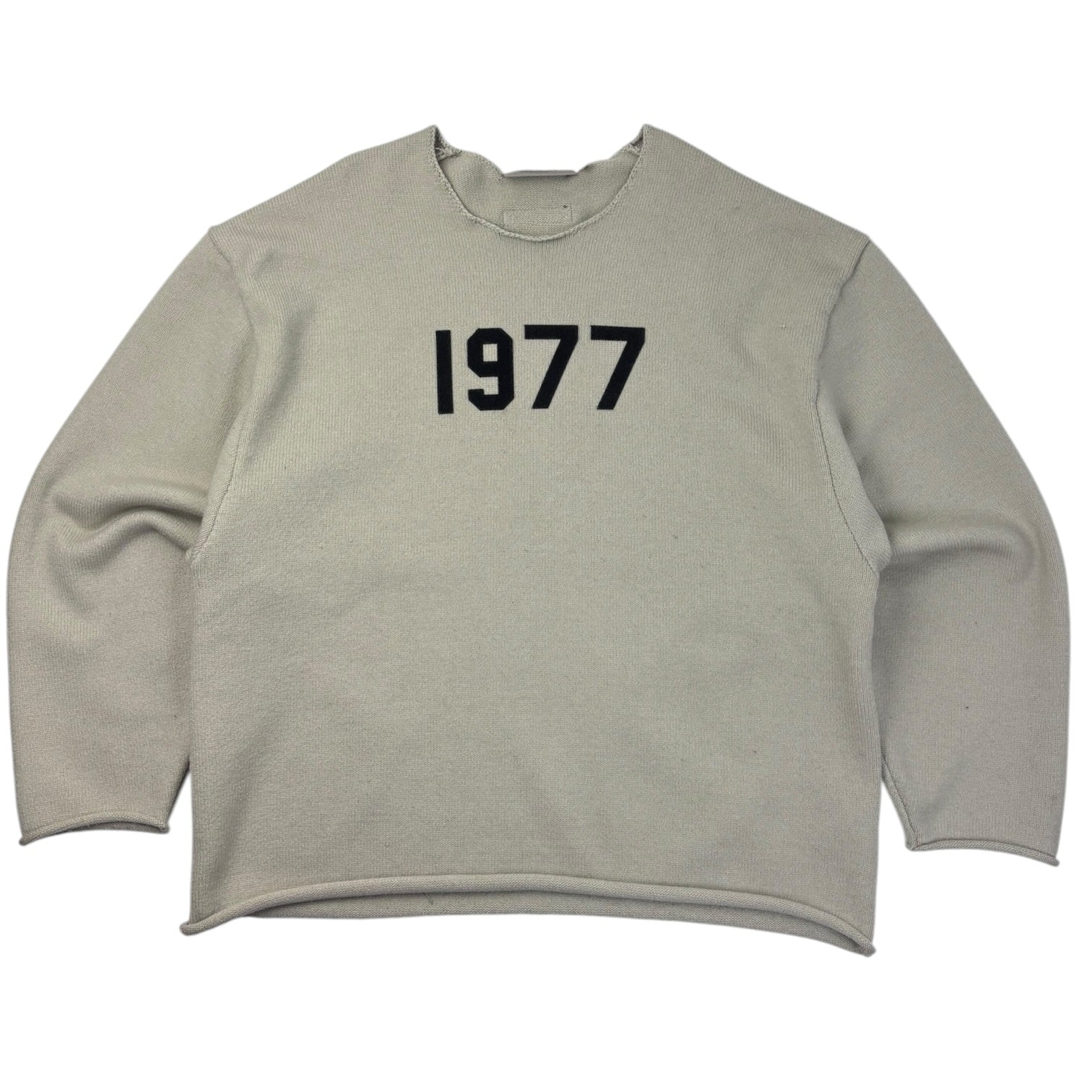 Fear of God Essentials 1977 Raw Edge Knit Sweater Wheat