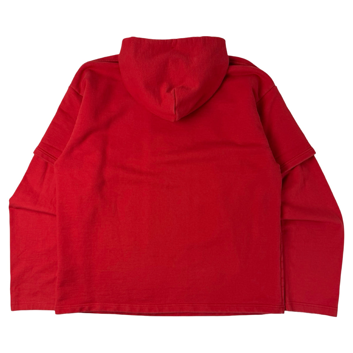 (W) Vetements x Tommy Hilfiger Double Sleeve Hoodie Red