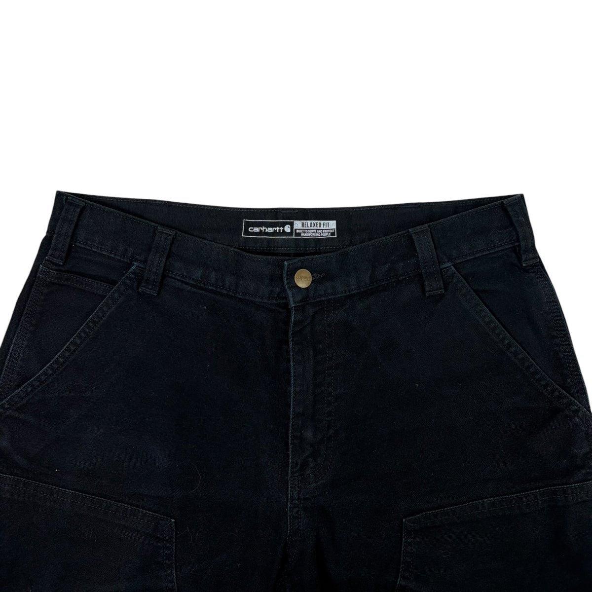 Carhartt Relaxed Fit Double-Knee Work Pants Black
