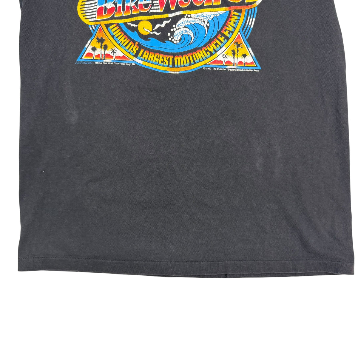 1990 Daytona Beach Bike Week Tee Black