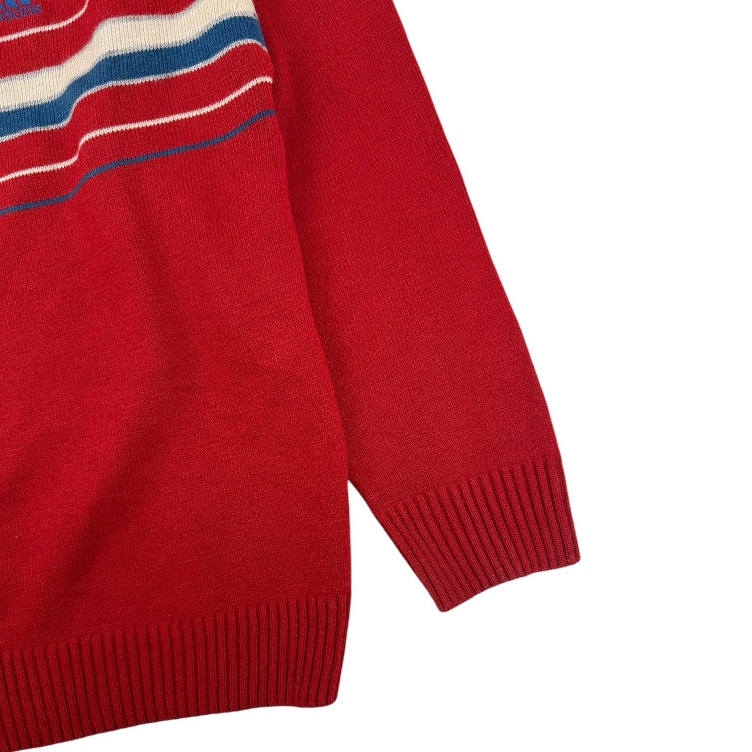 Vintage Adidas Knit Sweater Red