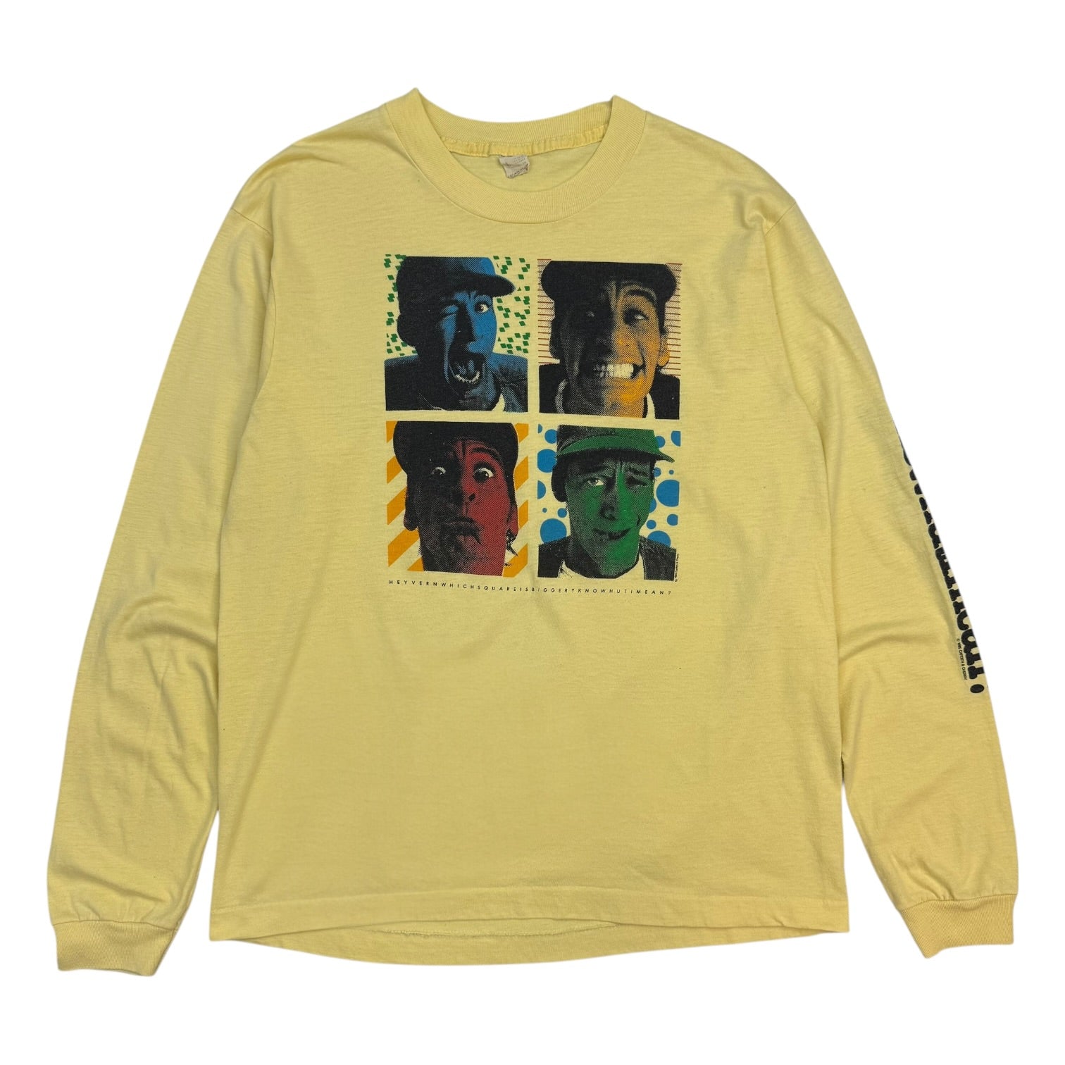 1985 Ernest P Worrell ‘KnowhutImean?’ L/S Tee Yellow