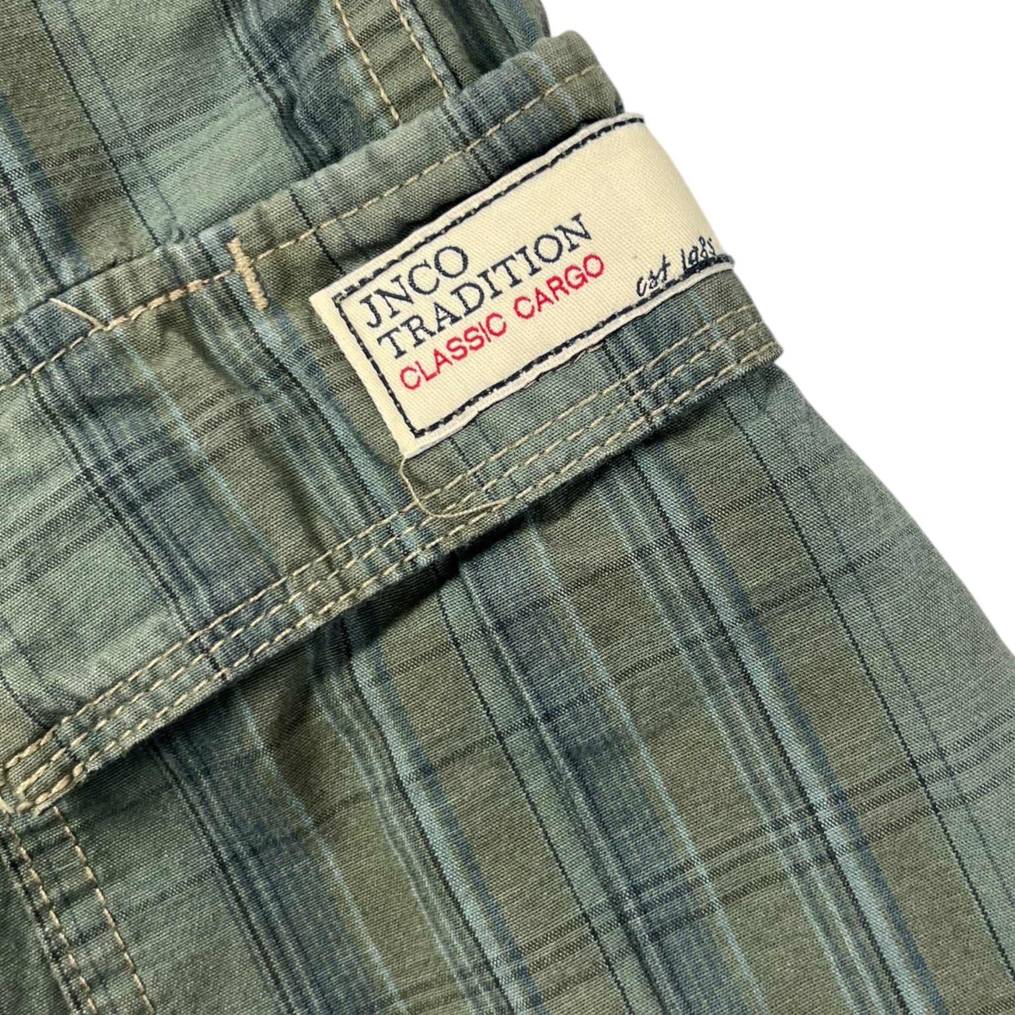 Vintage Y2K JNCO Tradition Plaid Cargo Shorts