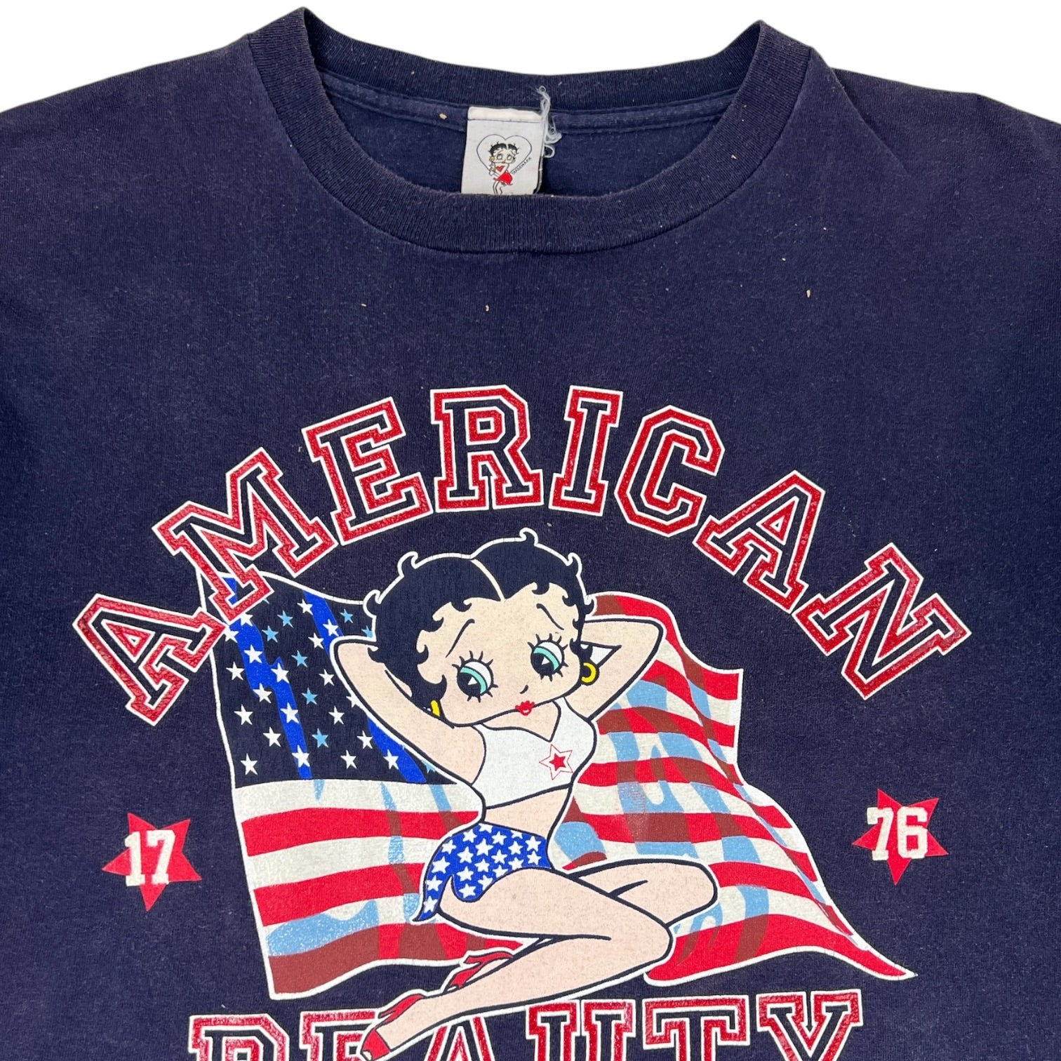Vintage Betty Boop “American Beauty” T-Shirt Navy