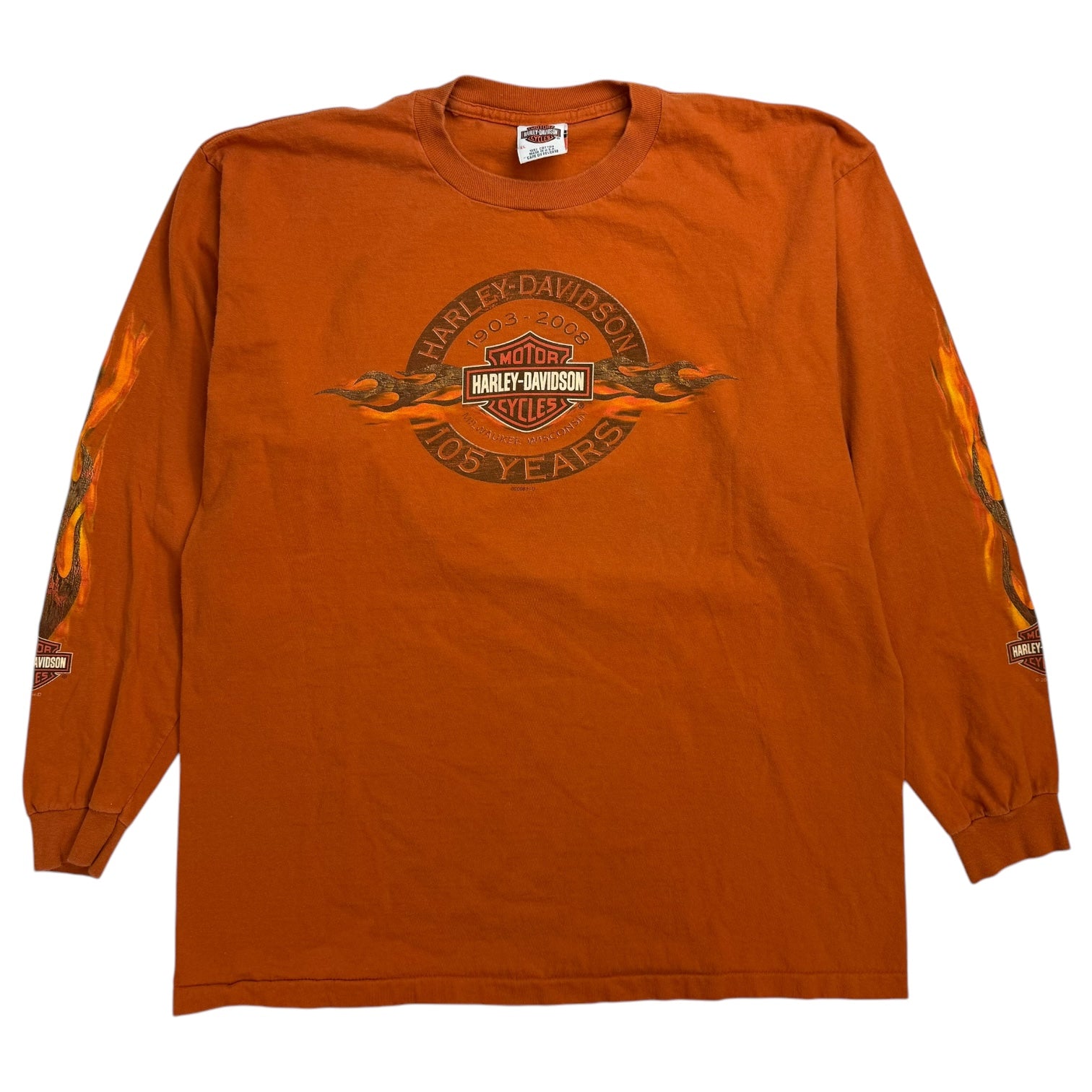 2008 Harley Davidson Of Idaho L/S Tee Orange