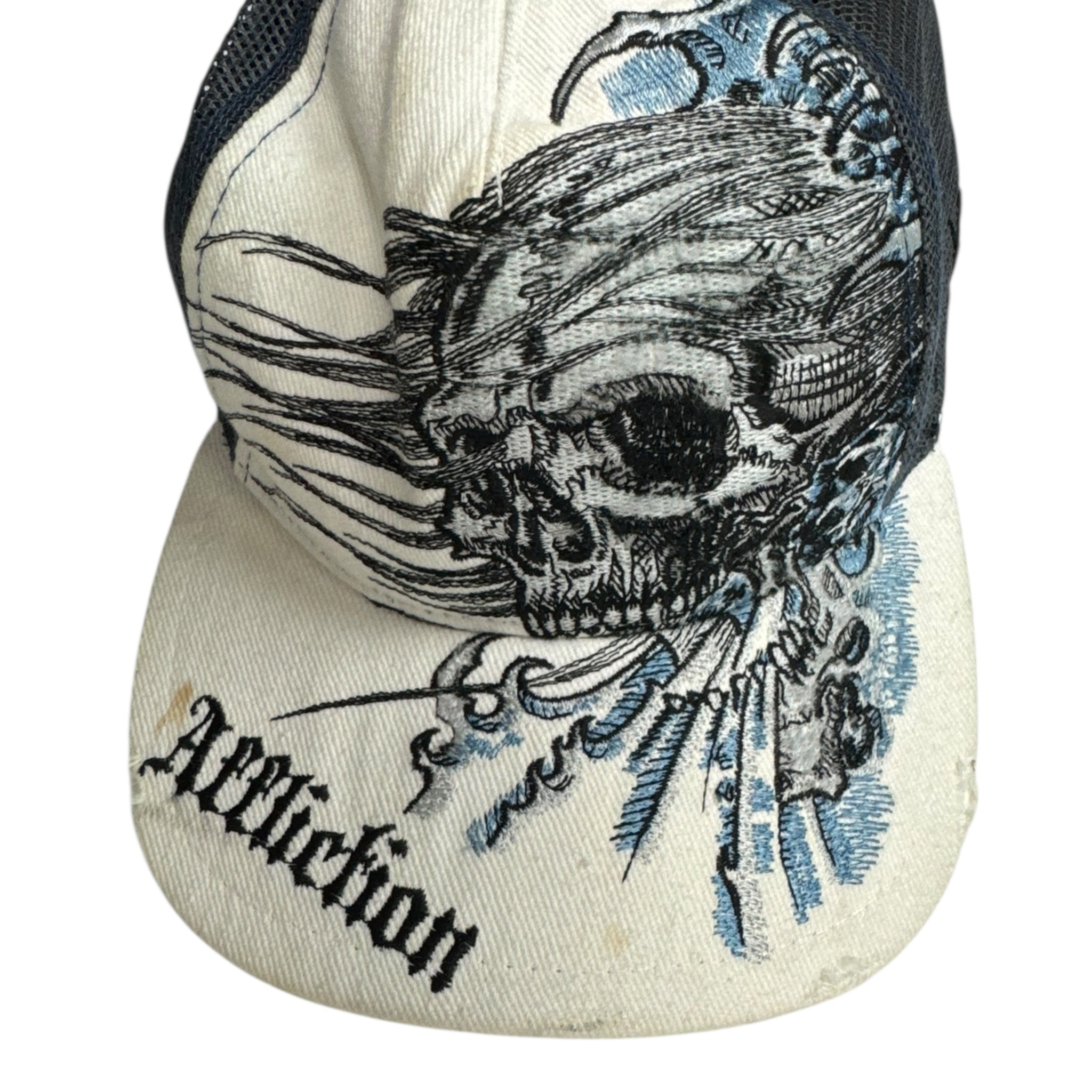 Vintage Y2K Affliction Skull Surf Hat