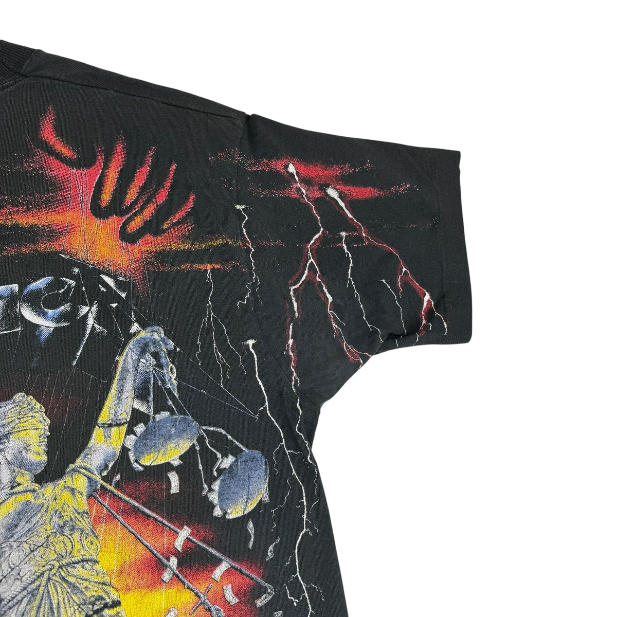 1991 Metallica Album Collage All Over Print Tee Black