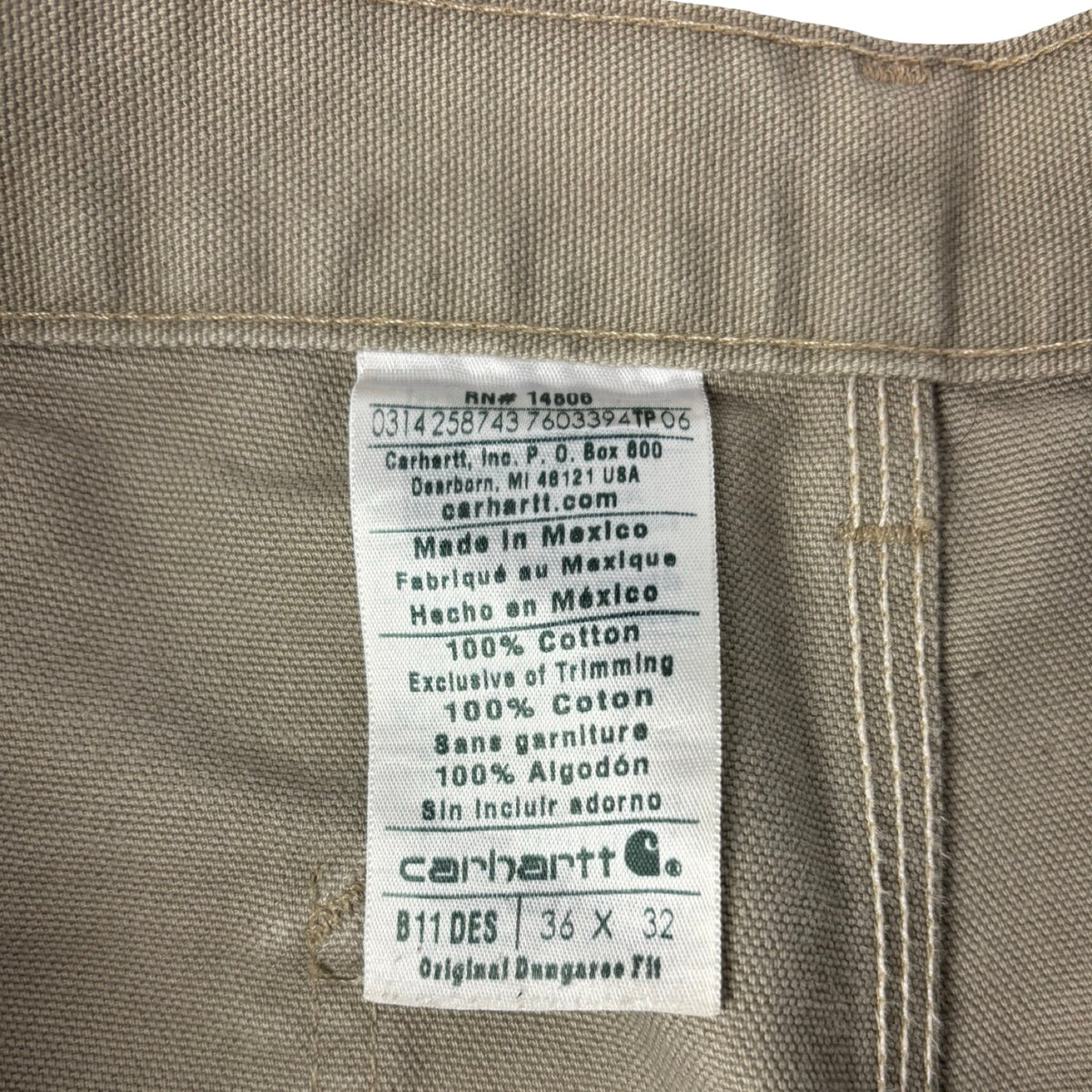 Carhartt Carpenter Pant Beige