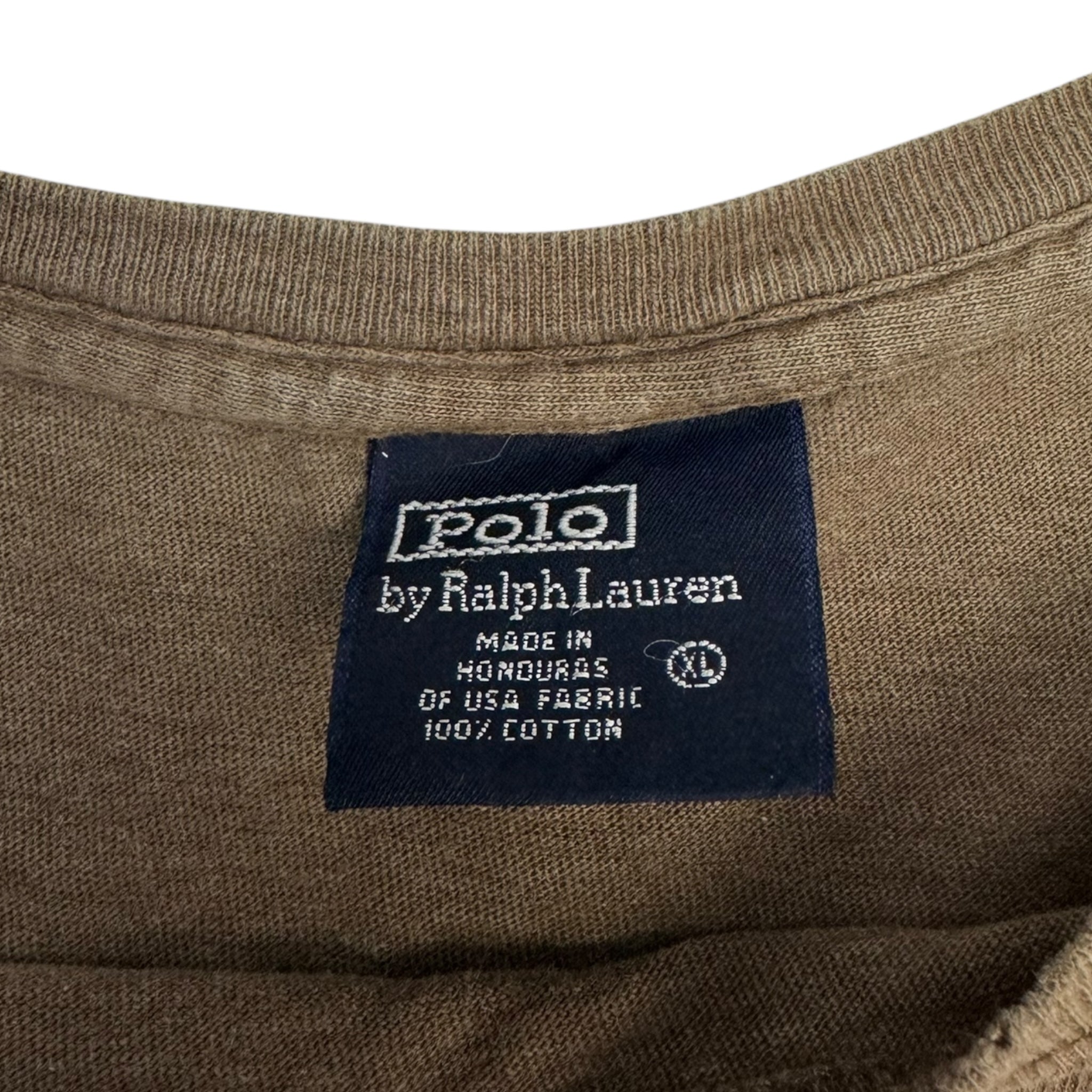 Vintage Polo By Ralph Lauren Horseman Long Sleeve T-Shirt Cacao