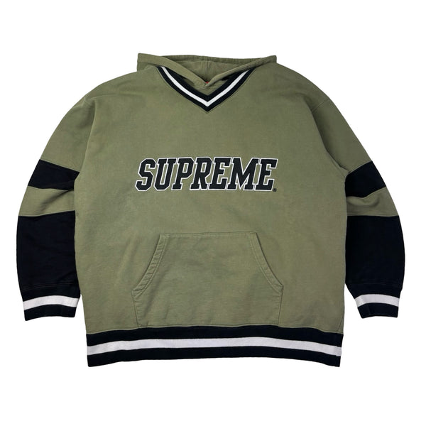 Supreme Hockey Hooded Sweatshirt Light Olive