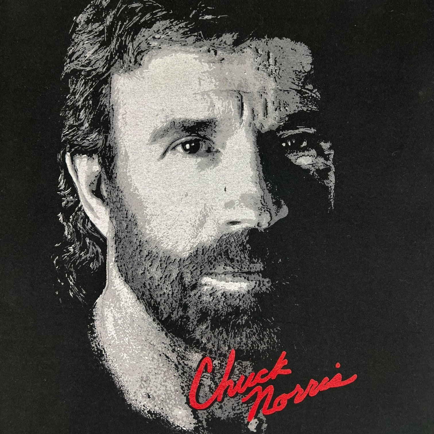 Vintage 90’s Chuck Norris T-Shirt Black