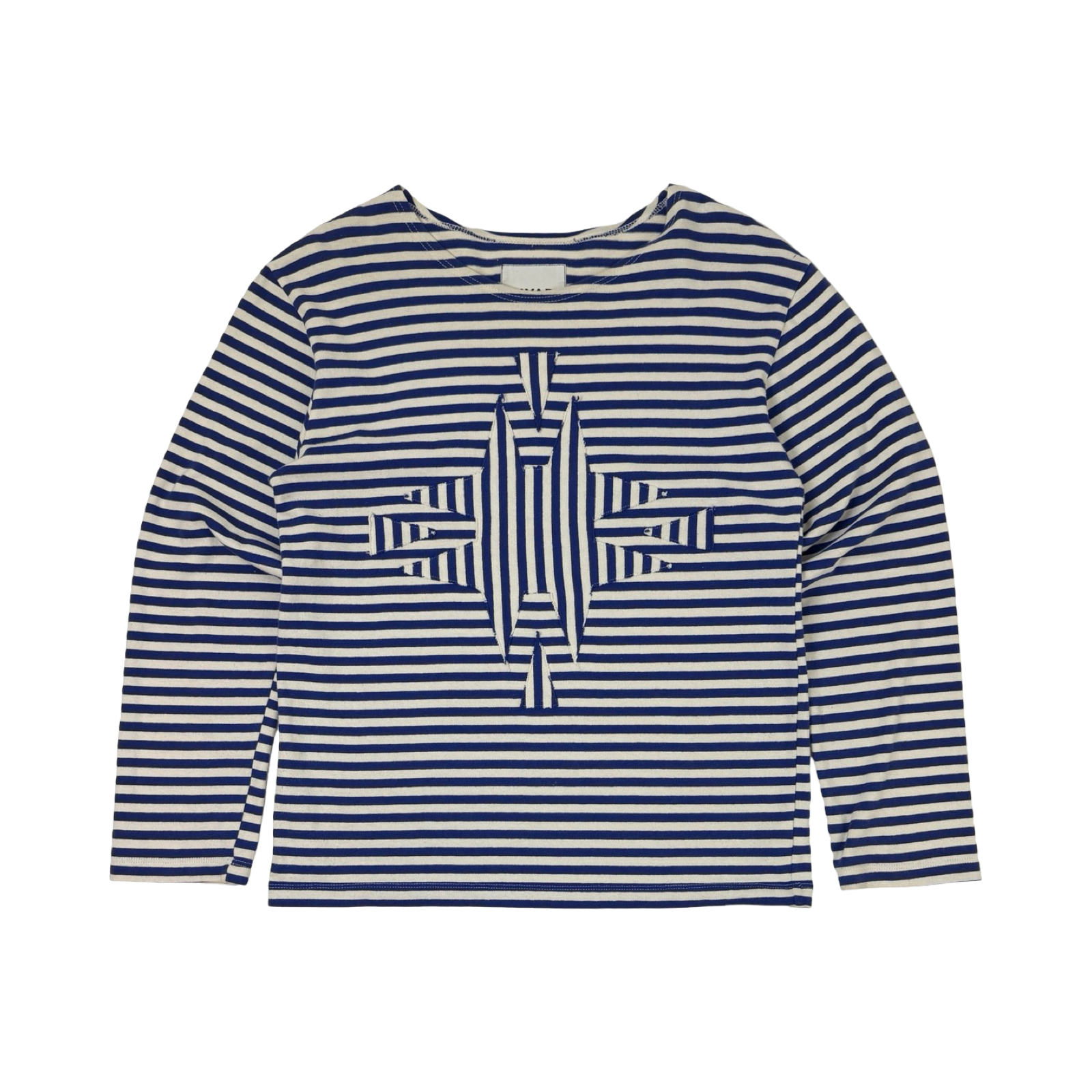 (W) MYAR Striped Long Sleeve Shirt Blue/White