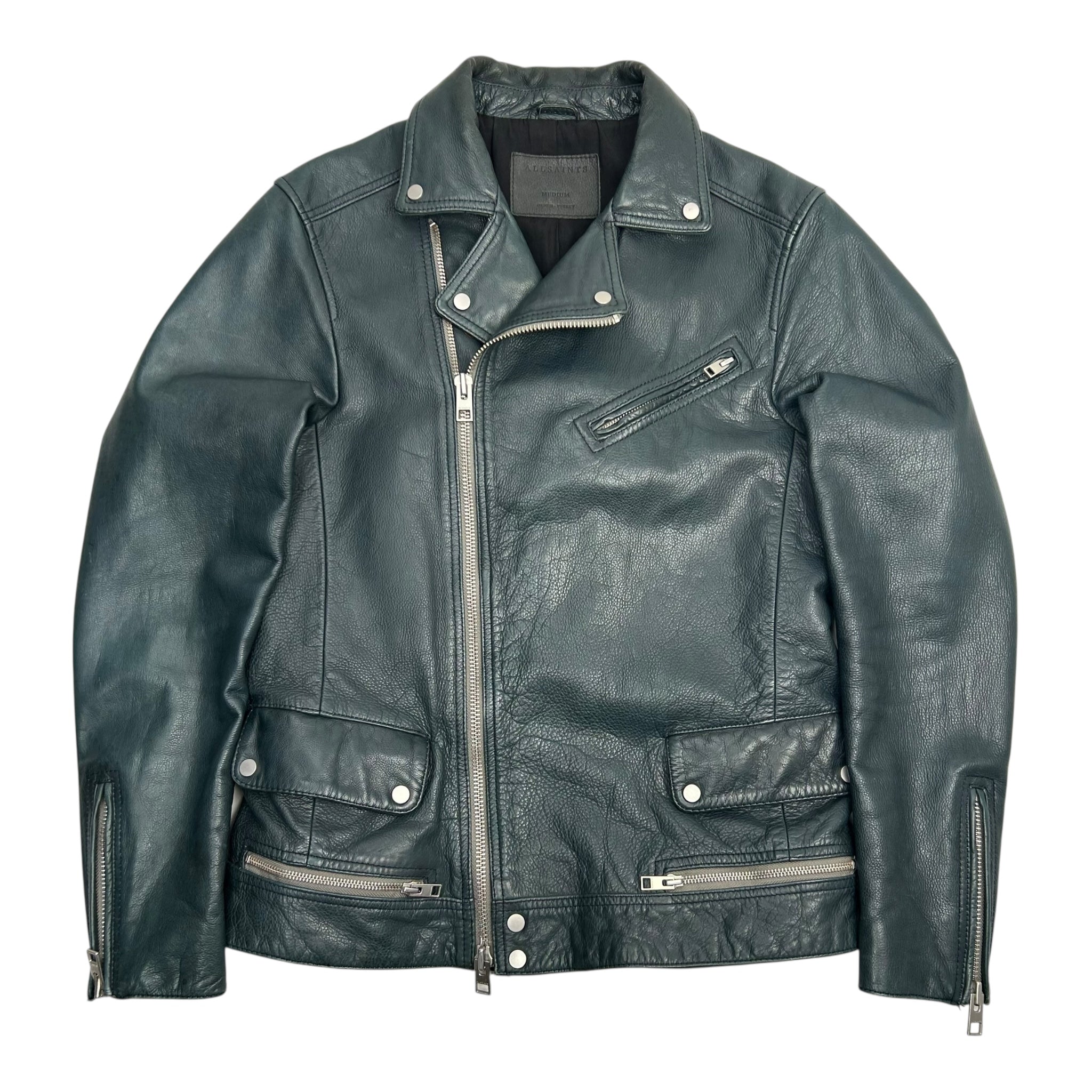 All Saints Biker Leather Jacket Black