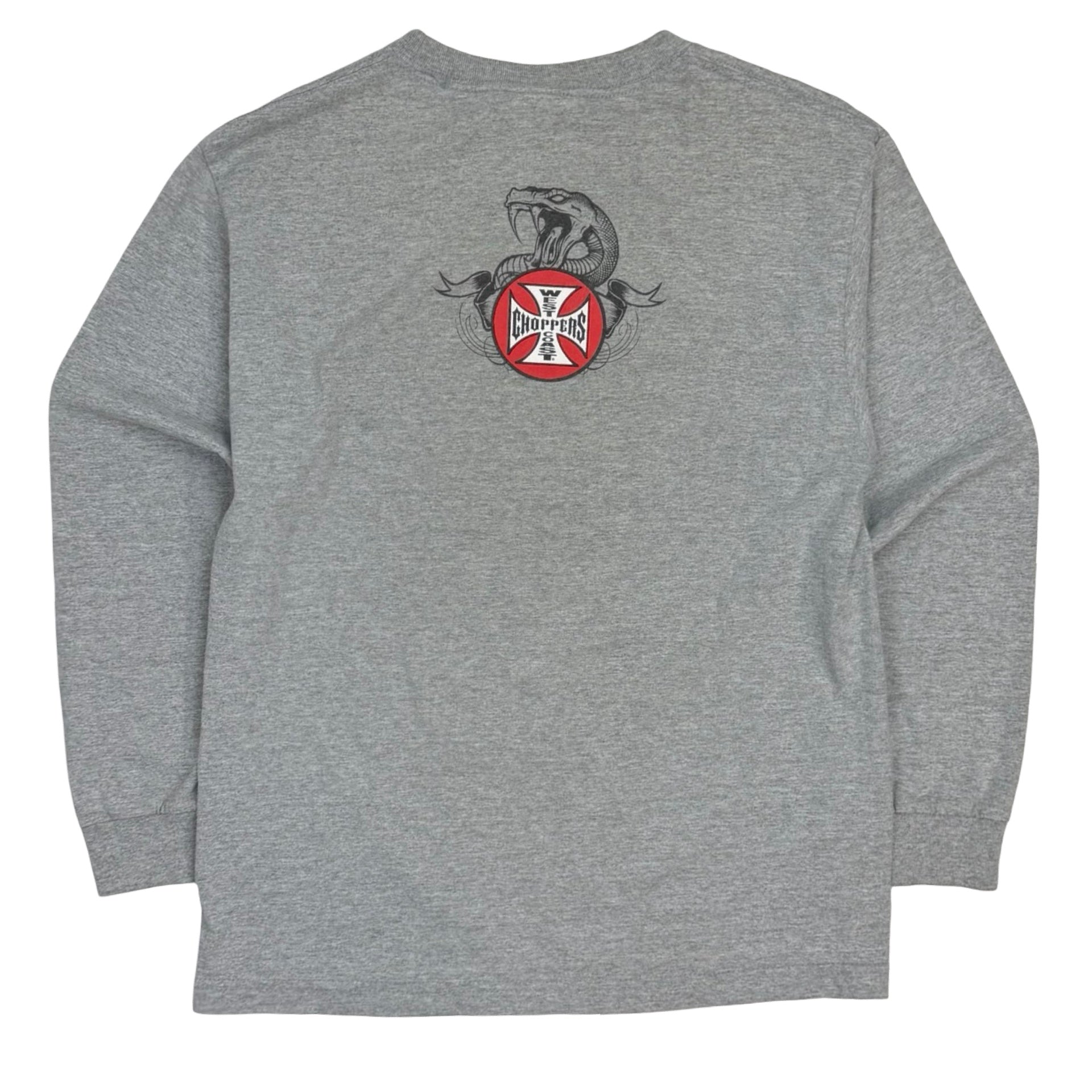 Vintage West Coast Choppers Long Beach California Longsleeve Grey