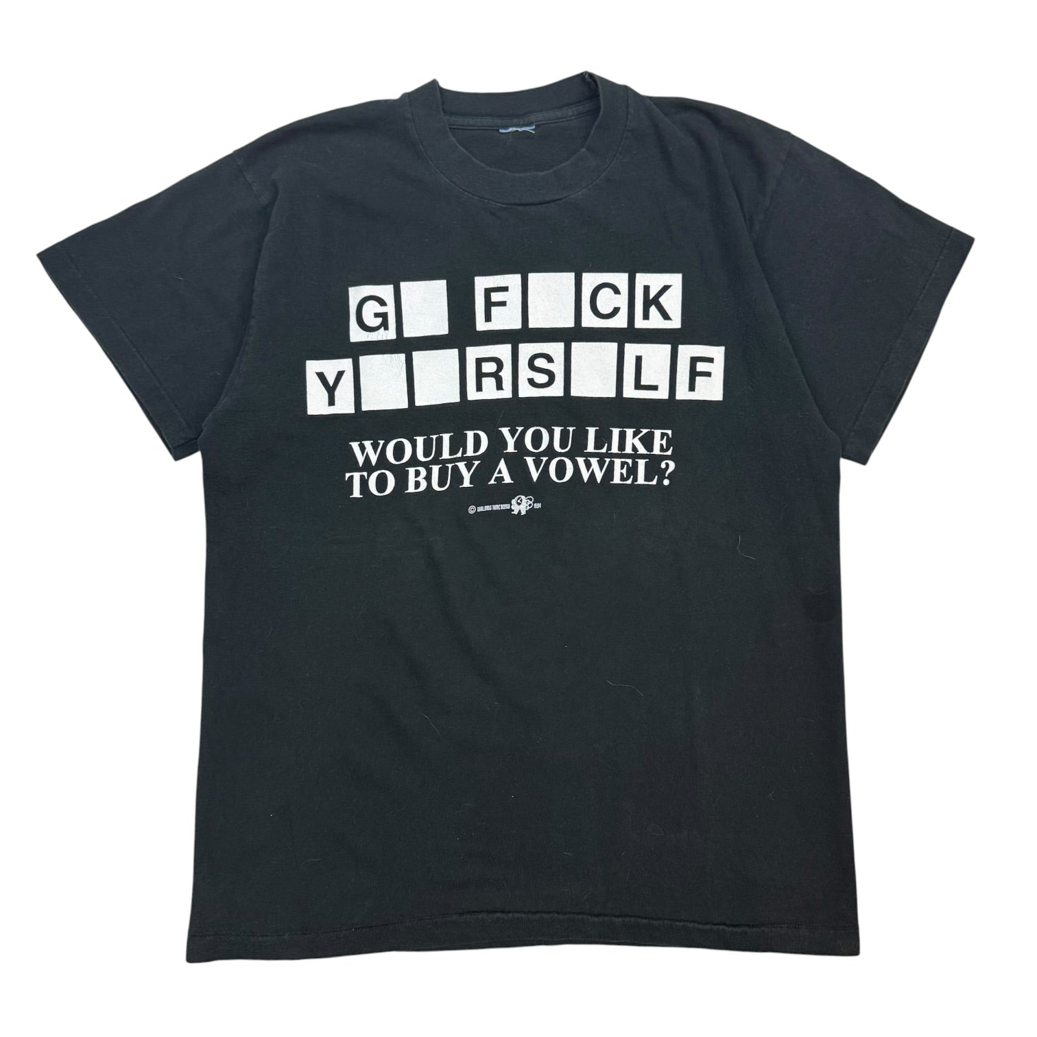 1994 ‘Would You Like To Buy A Vowel’ Parody Tee Black