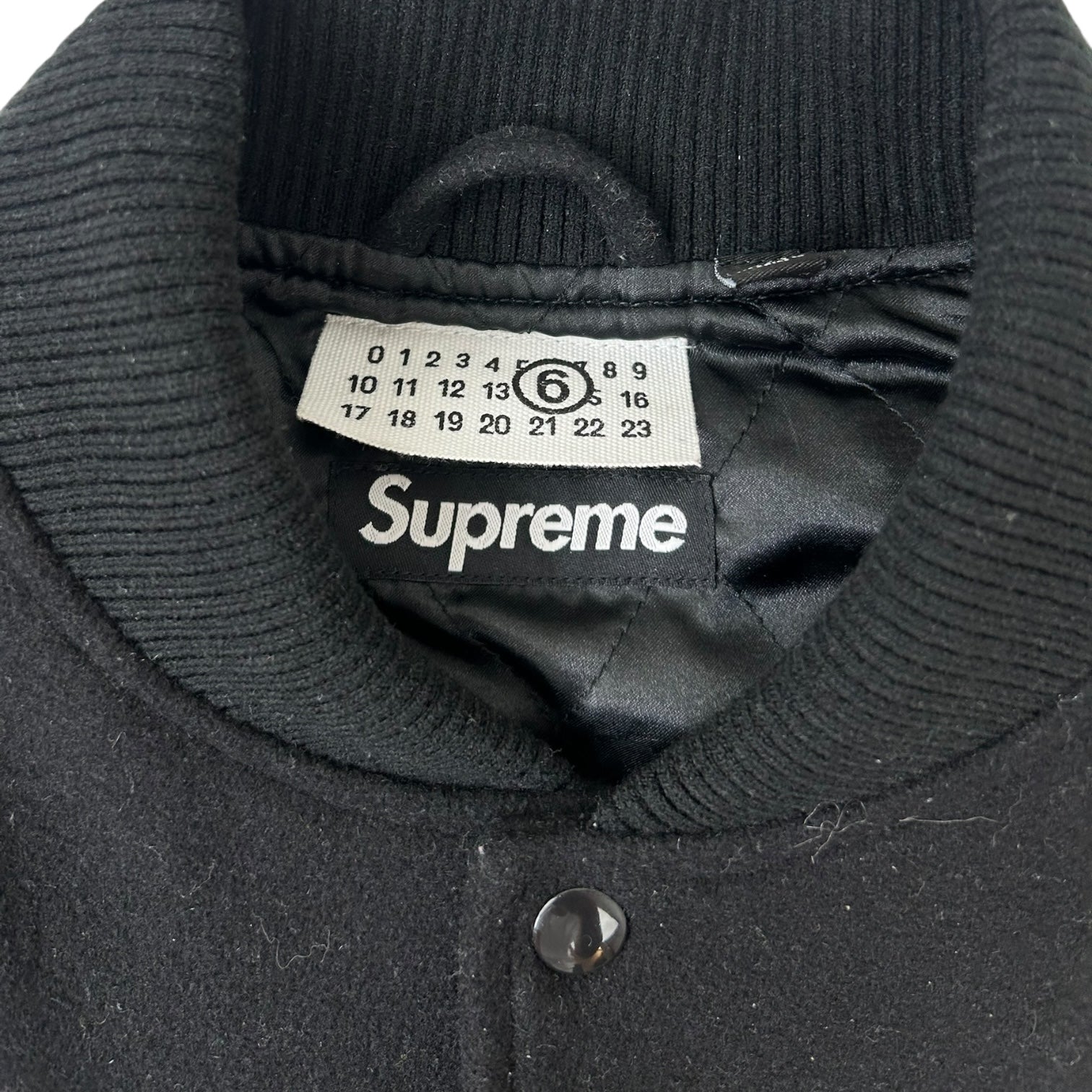 Supreme MM6 Maison Margiela Split Varsity Jacket