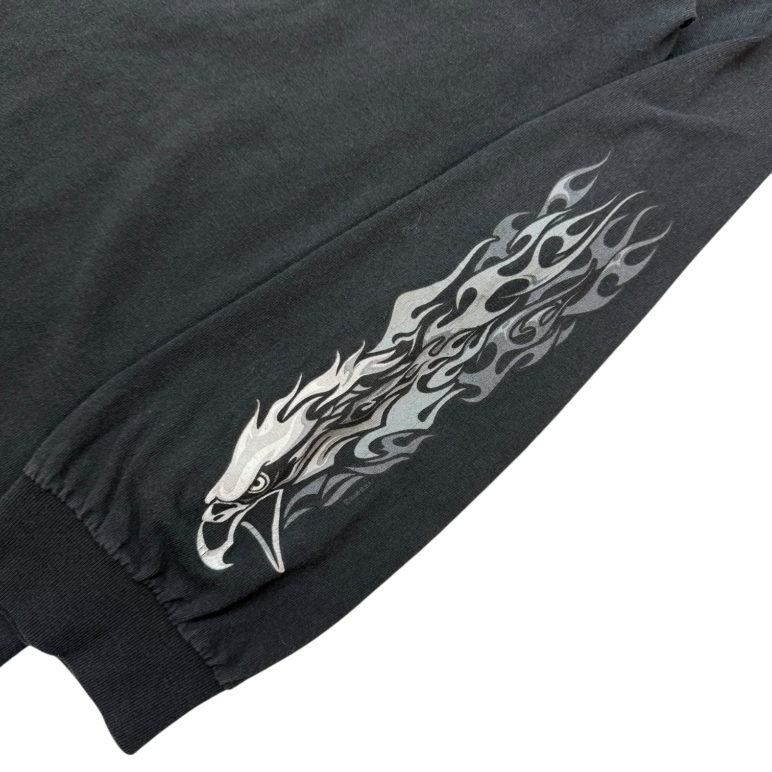 Vintage Hot Leathers Eagle L/S Tee Black