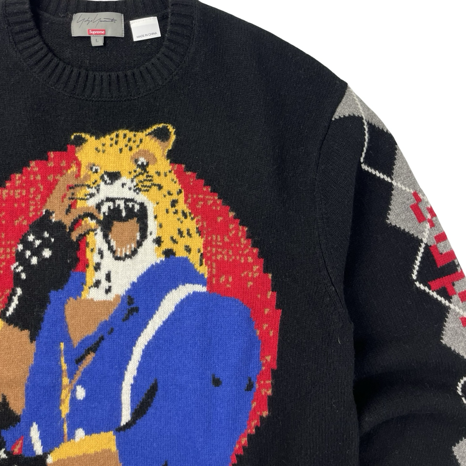 Supreme X Yohji Yamamoto TEKKEN Sweater Black