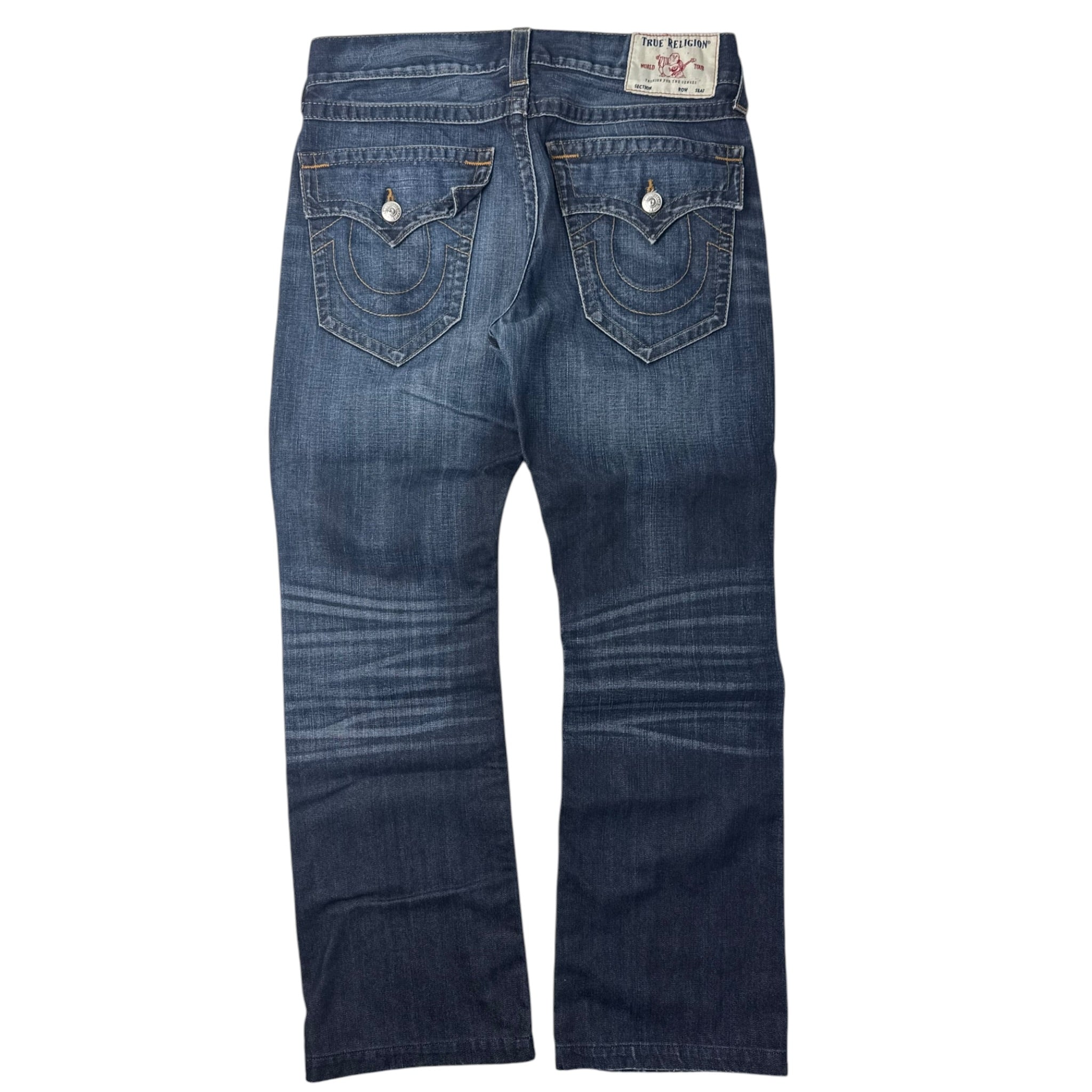 True Religion Billy Flap Boot Cut Denim Dark Indigo
