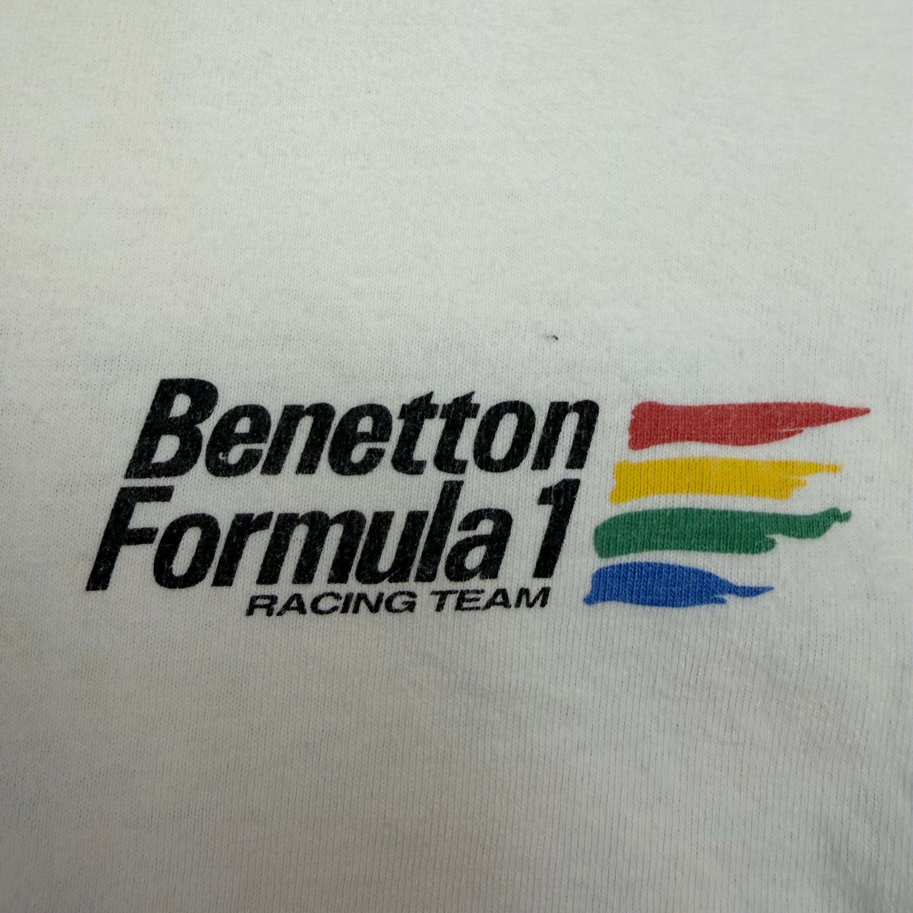 Vintage Benetton Formula 1 Racing Team Tee White