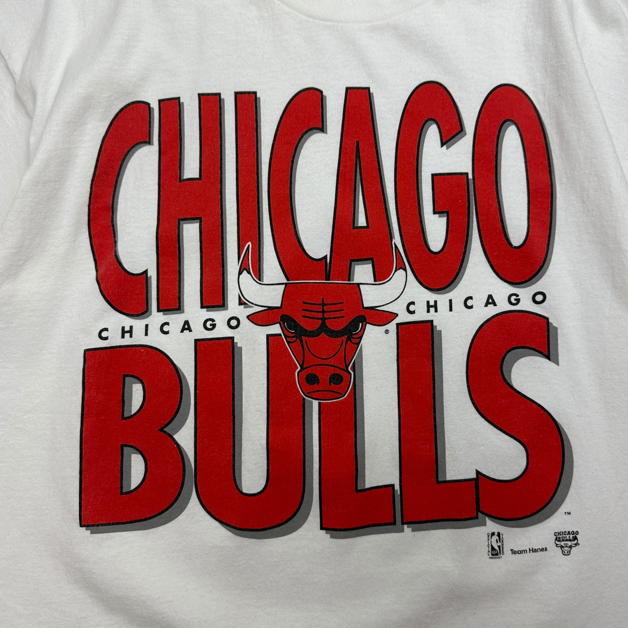 Vintage Chicago Bulls Logo Tee White