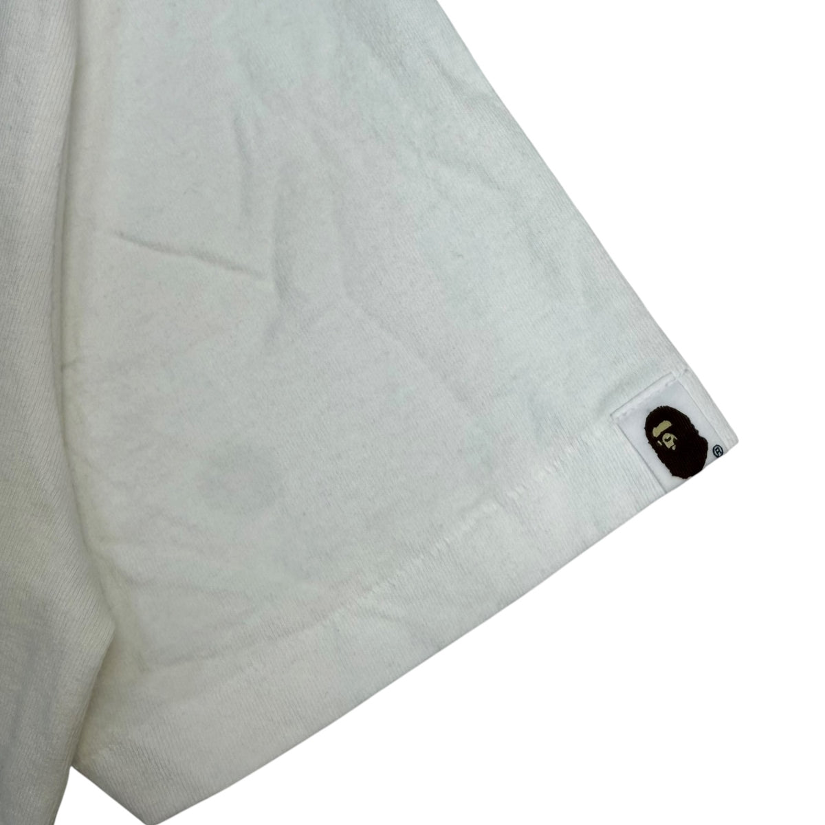 (W) A Bathing Ape Pastel Color Camo Shark Milo on Bape Tee White