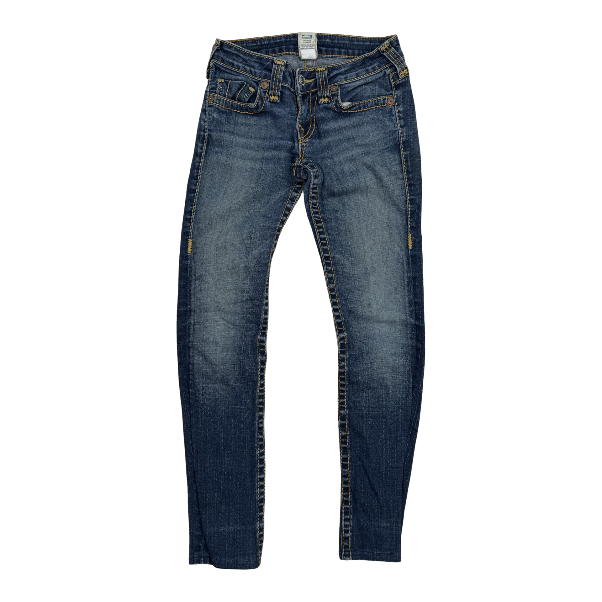 (W) True Religion Stella Big T Denim Pants Indigo