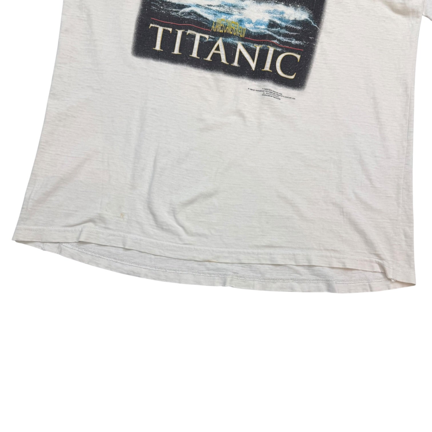 1998 Titanic Movie Tee White