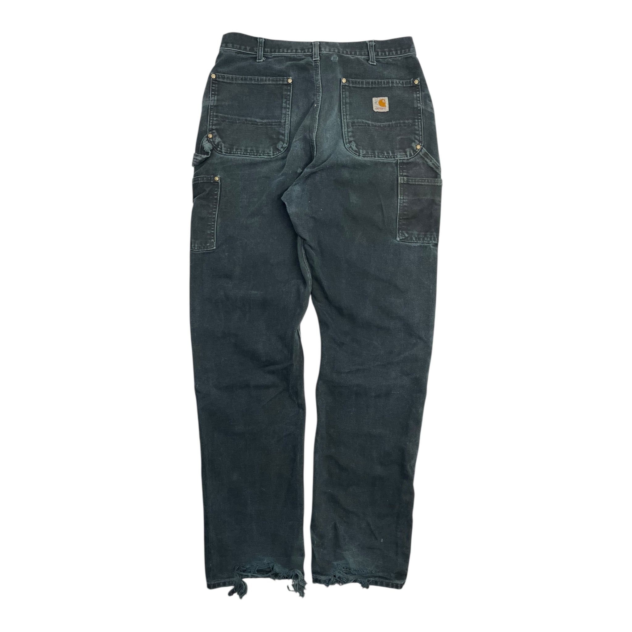 Carhartt Loose Fit Double Knee Pants Distressed Black