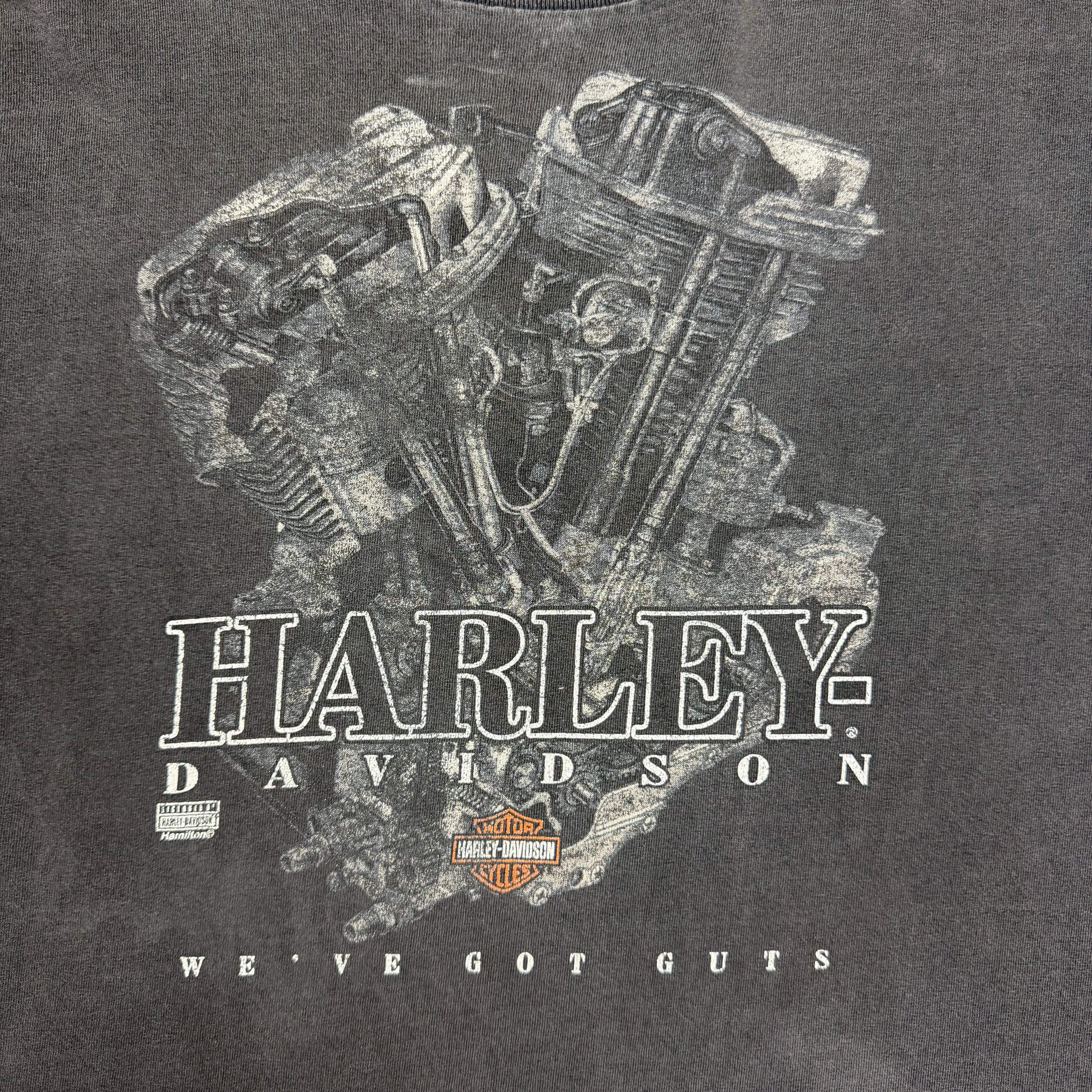 Vintage Harley Davidson “We’ve Got Guts” Edmonton Tee Black