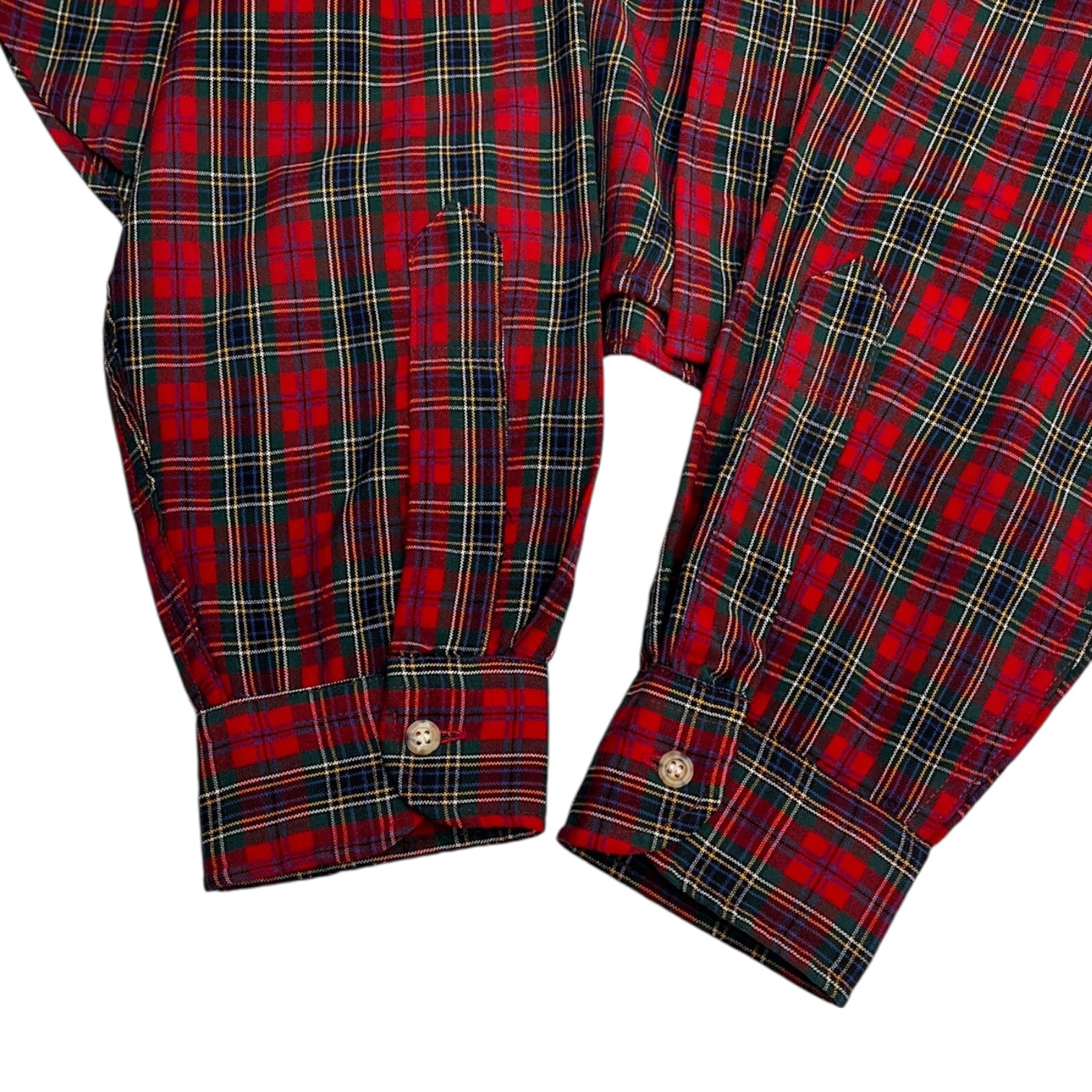 Vintage Pendleton Wool Tartan Button-Up Shirt Reds/Greeny