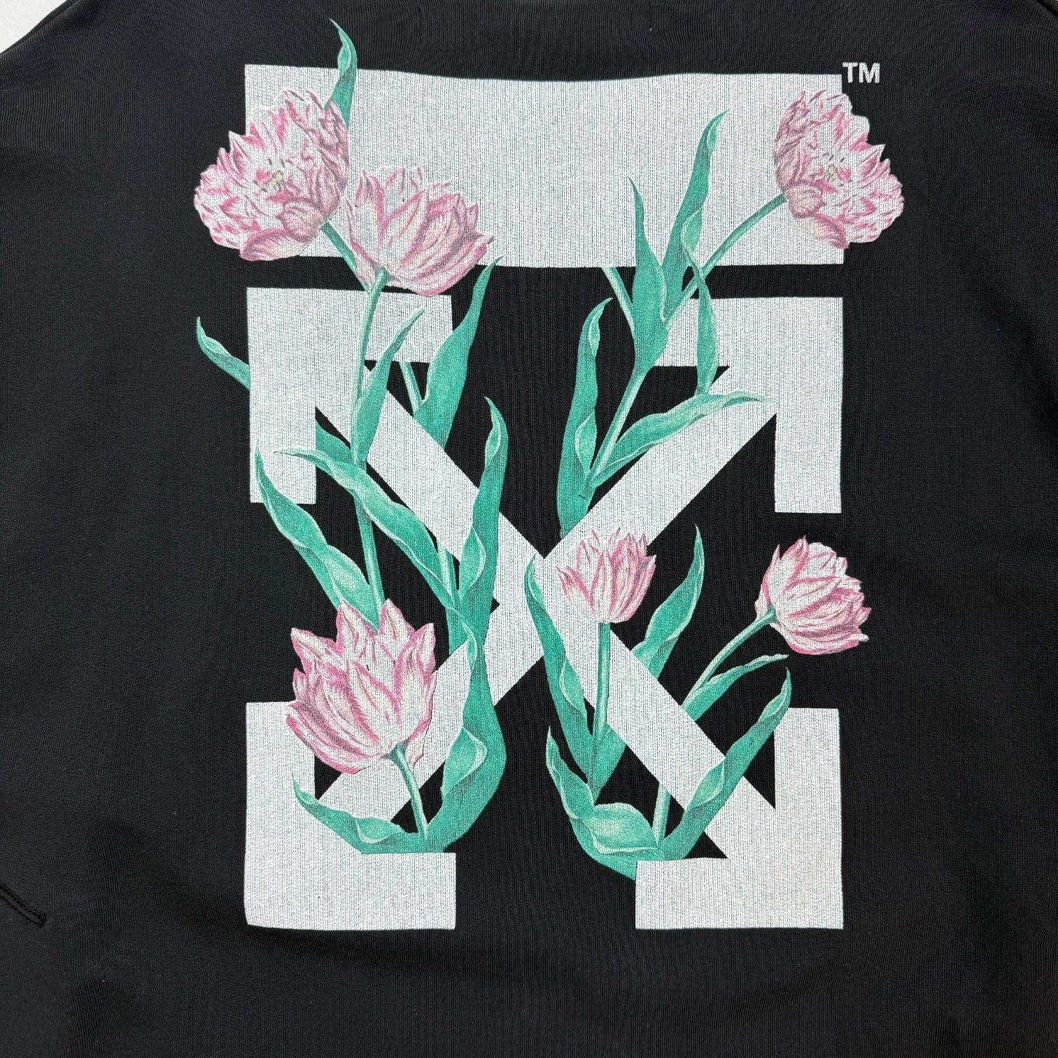 Off-White Arrows And Tulips Crewneck Black