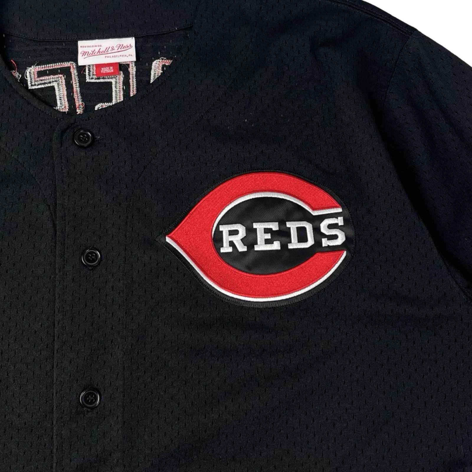 2010 Mitchell & Ness Cincinnati Reds Ken Griffey MLB Button-Up Jersey