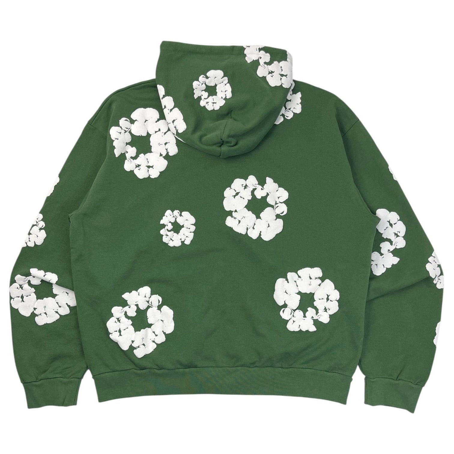 Denim Tears Cotton Wreath Zip Up Hoodie Green