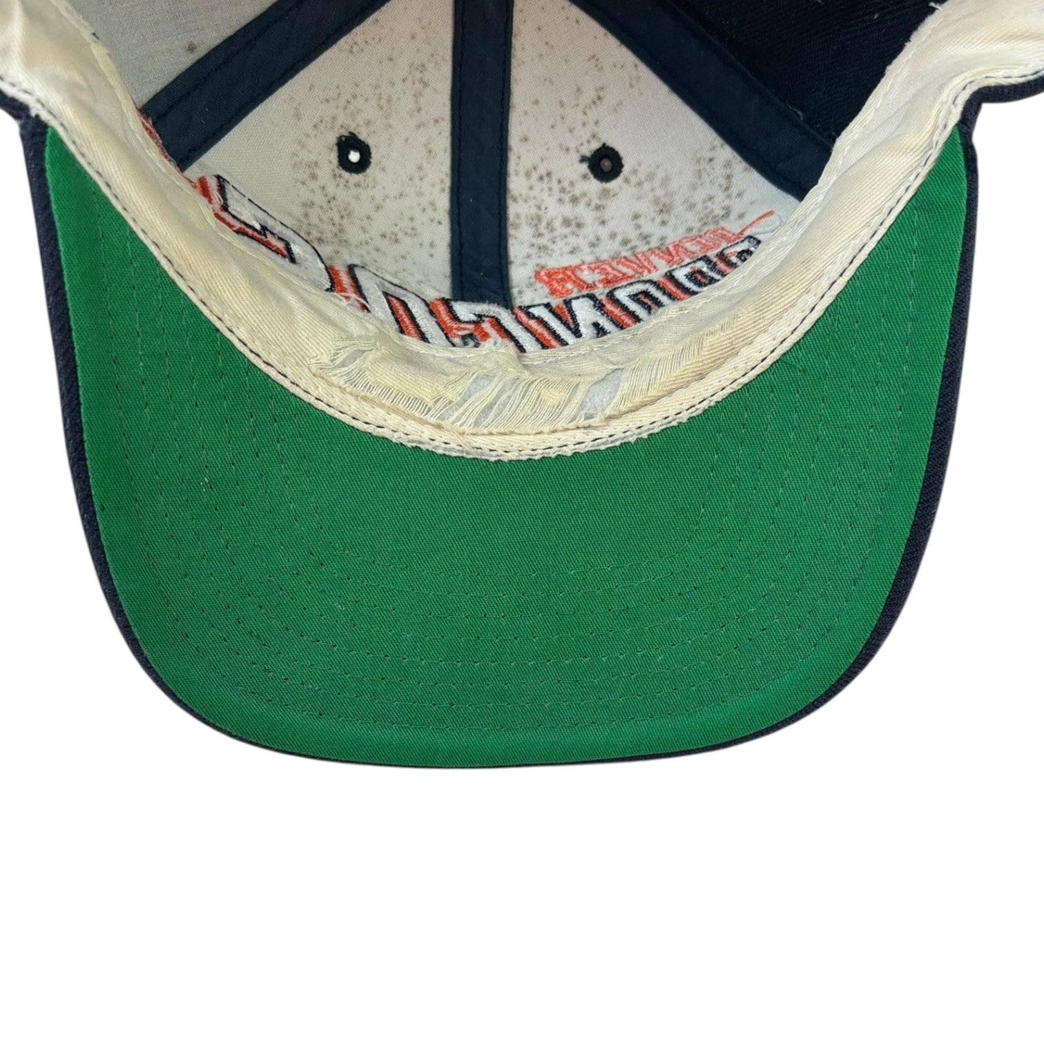 Vintage Denver Broncos Snapback Hat Navy