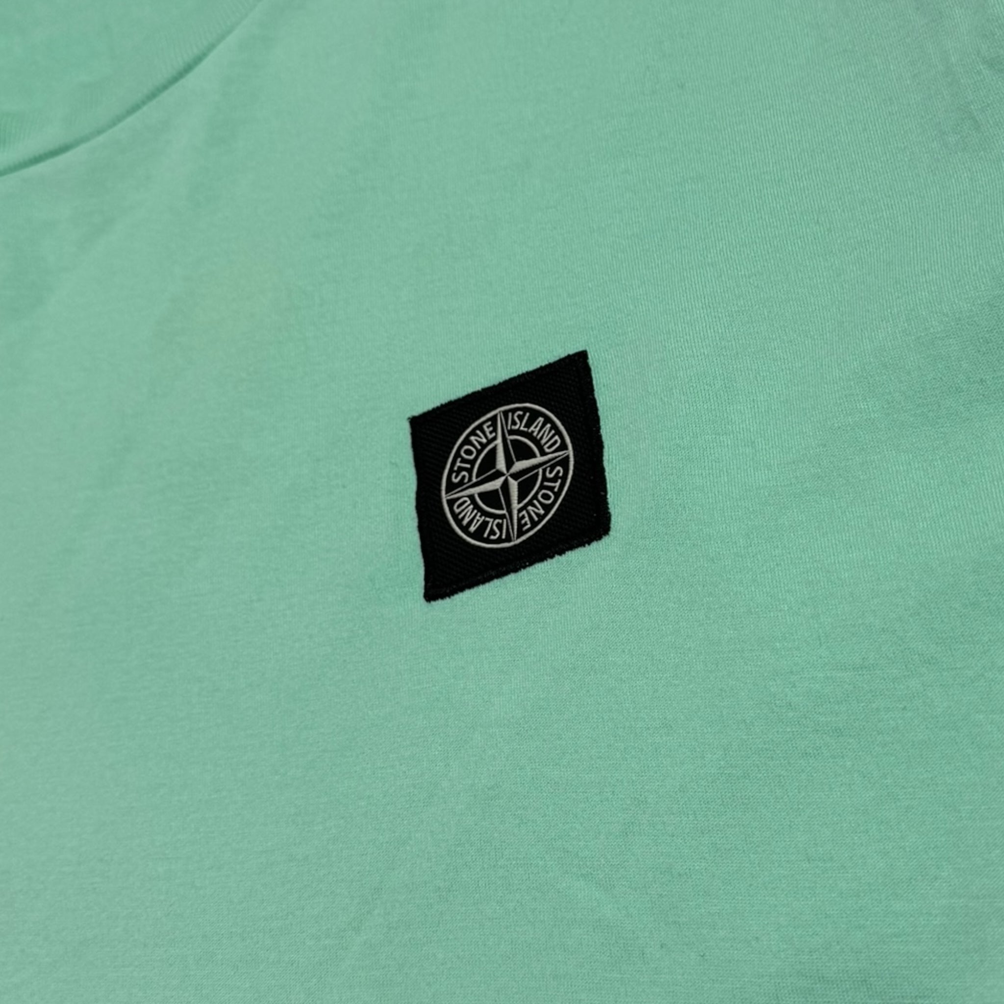 Stone Island Logo-Appliquéd Cotton-Jersey T-Shirt Teal