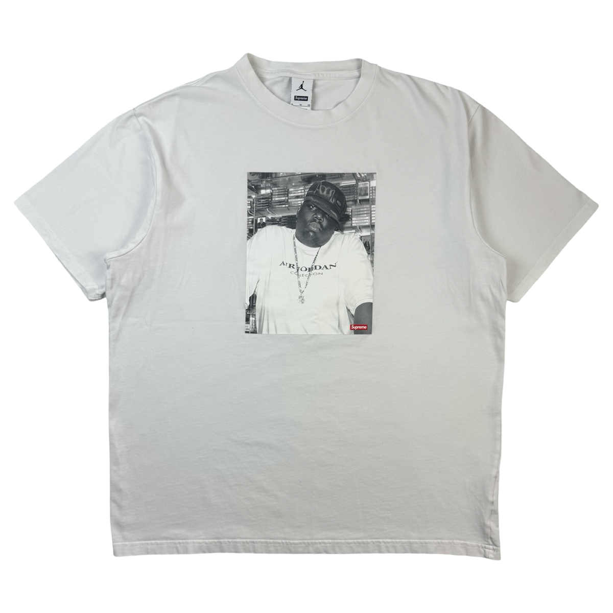 Supreme Jordan Biggie S/S Top White