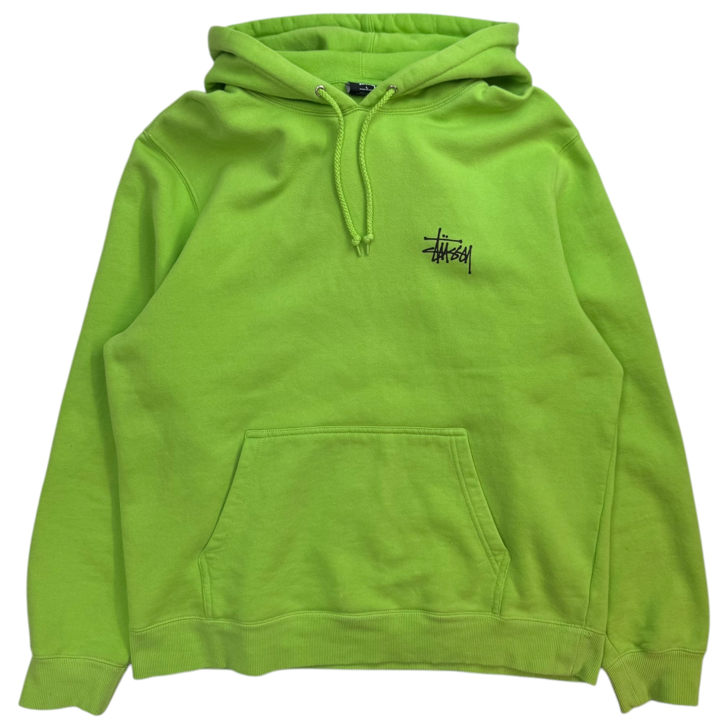 Stussy Basic Logo Pullover Hoodie Green
