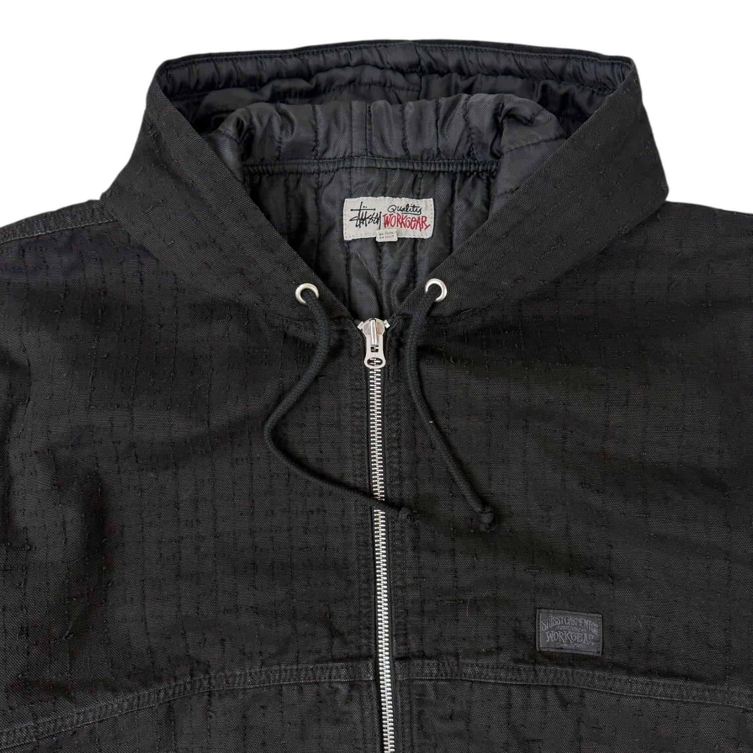 Stussy Work Canvas Needle Punch Jacket Black