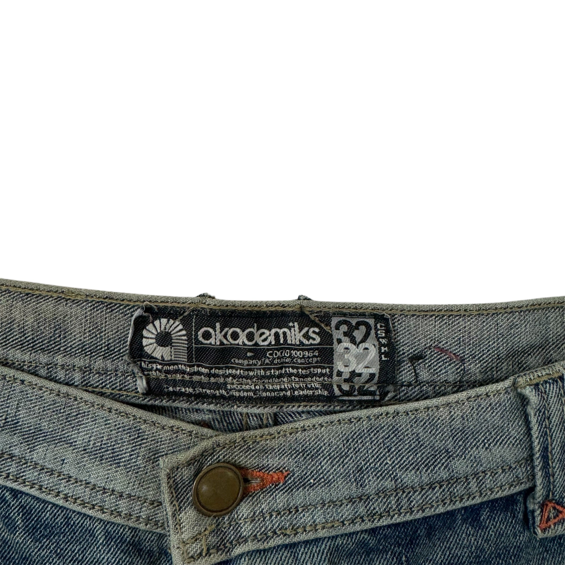 Vintage Y2K Light Faded Wash Akademiks Denim Jeans