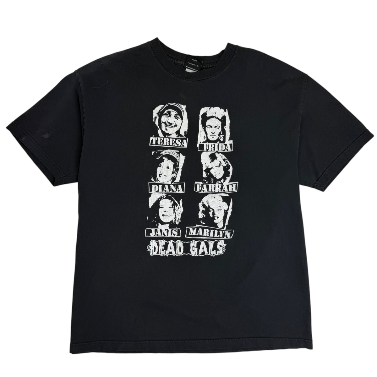 Vintage Skull Skates Dead Gals Tee Black