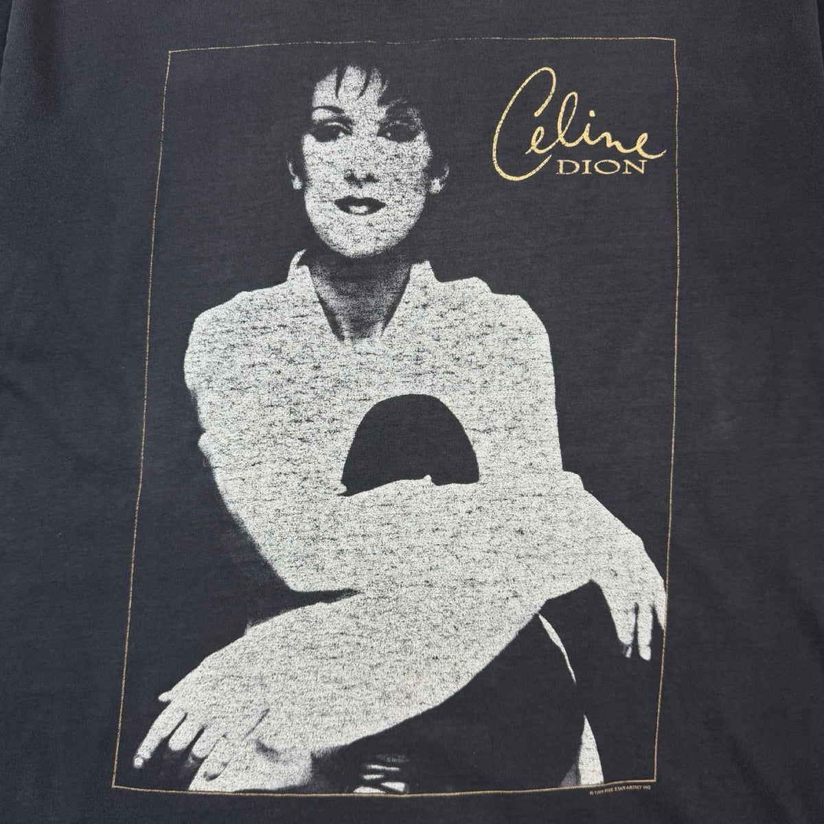 1996 Celine Dion 'Falling Into You' T-Shirt Faded Grey