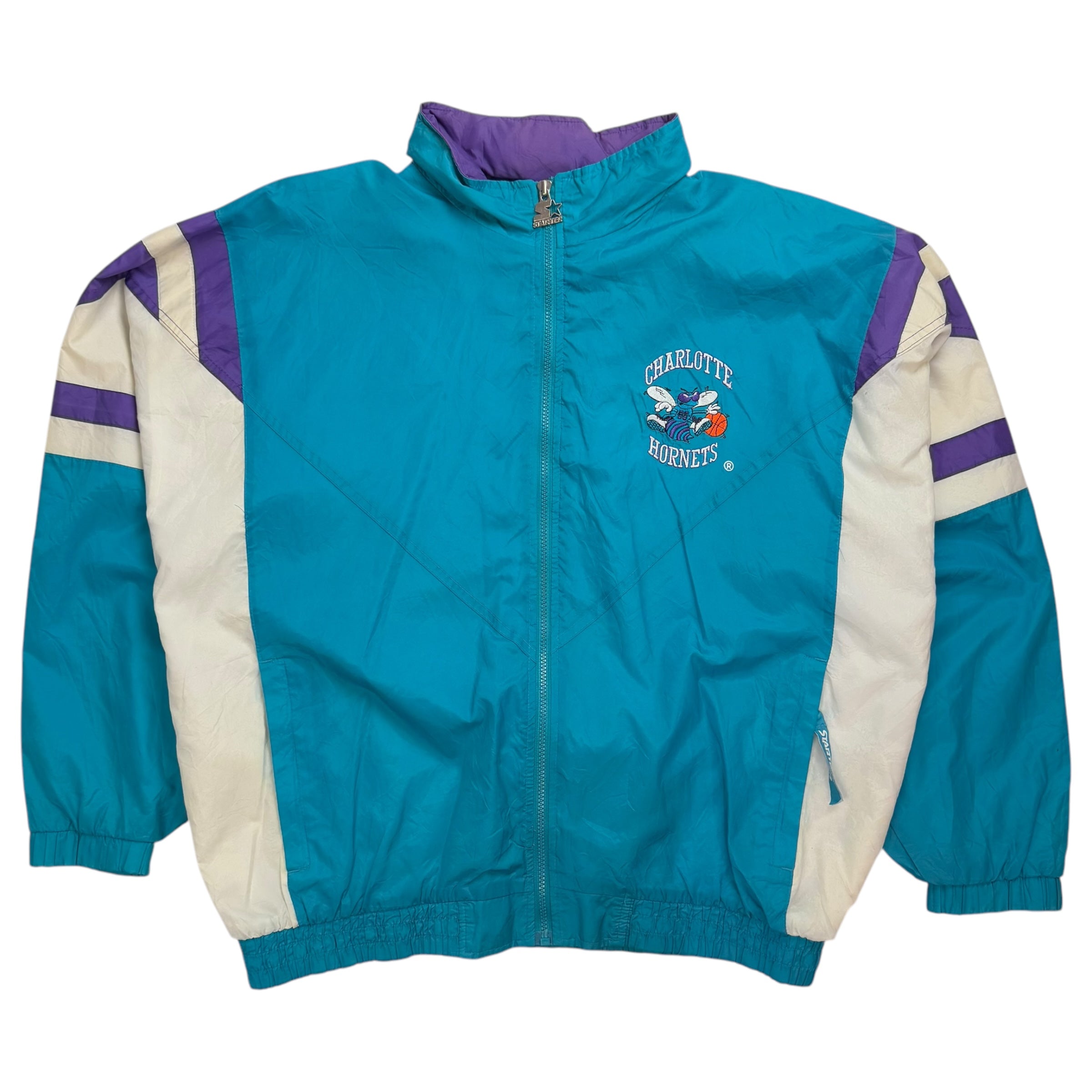 Vintage Charlotte Hornets Shoot Around Jacket