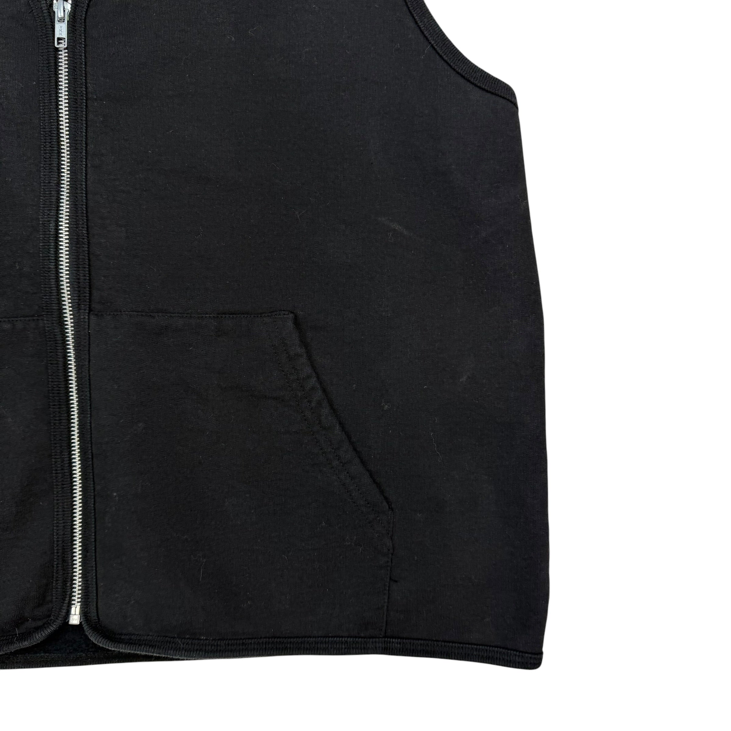 Supreme Zip Up Sweat Vest Black