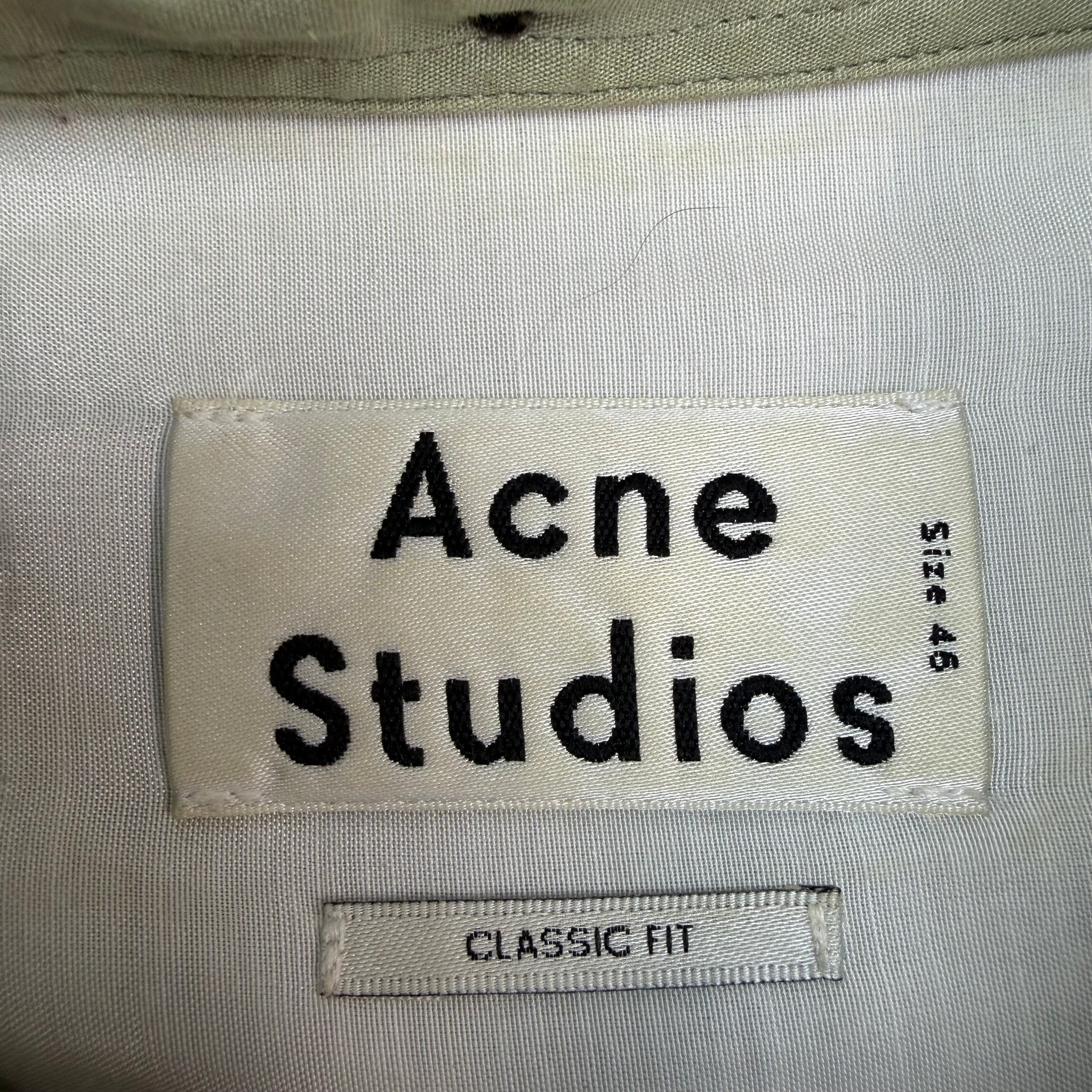 Acne Studios Isherwood Soft Poplin Shirt Stone Grey