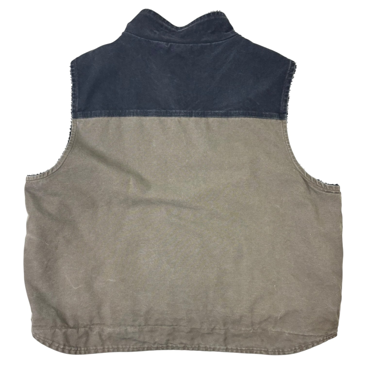 Vintage Carhartt Sherpa-Lined Workwear Vest Brown